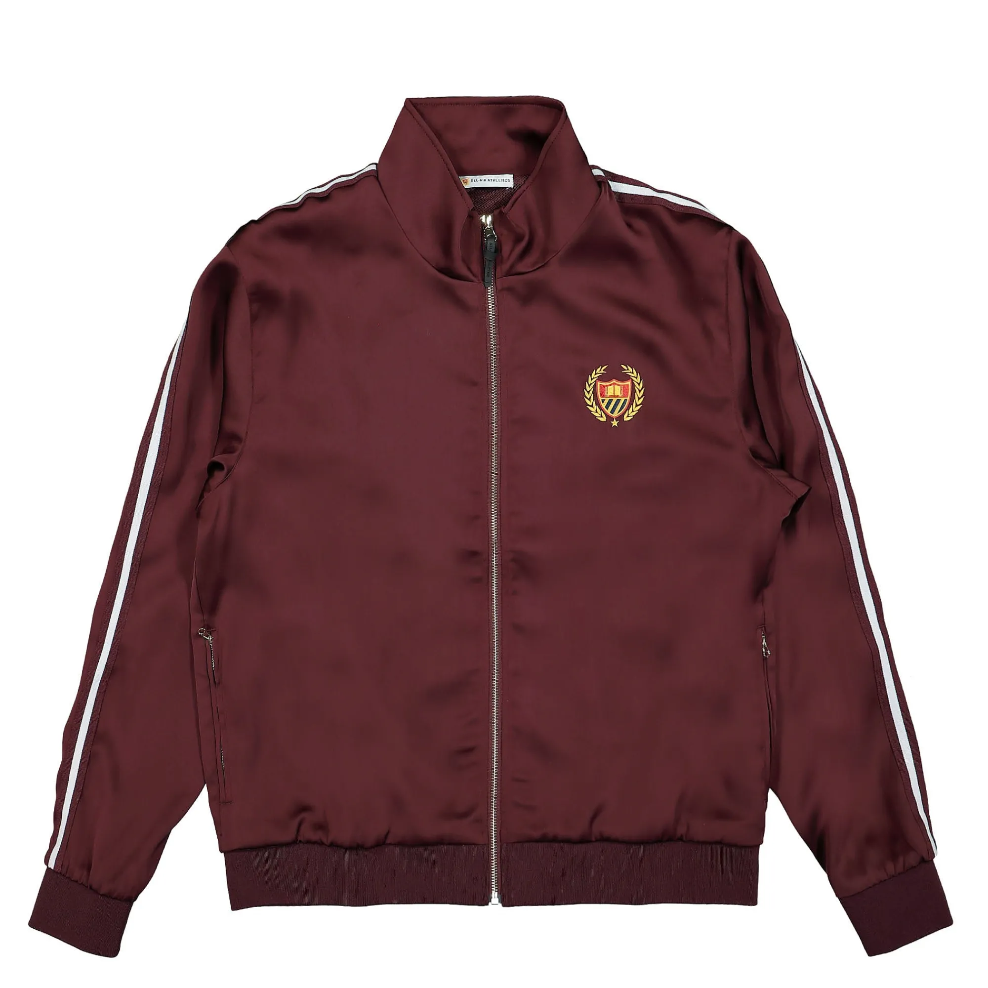 Jackets & Coats | Sweatshirts & Hoodies^Bel-Air Athletics Academy Embroidered Logo Crest Tracksuit Top Burgundy