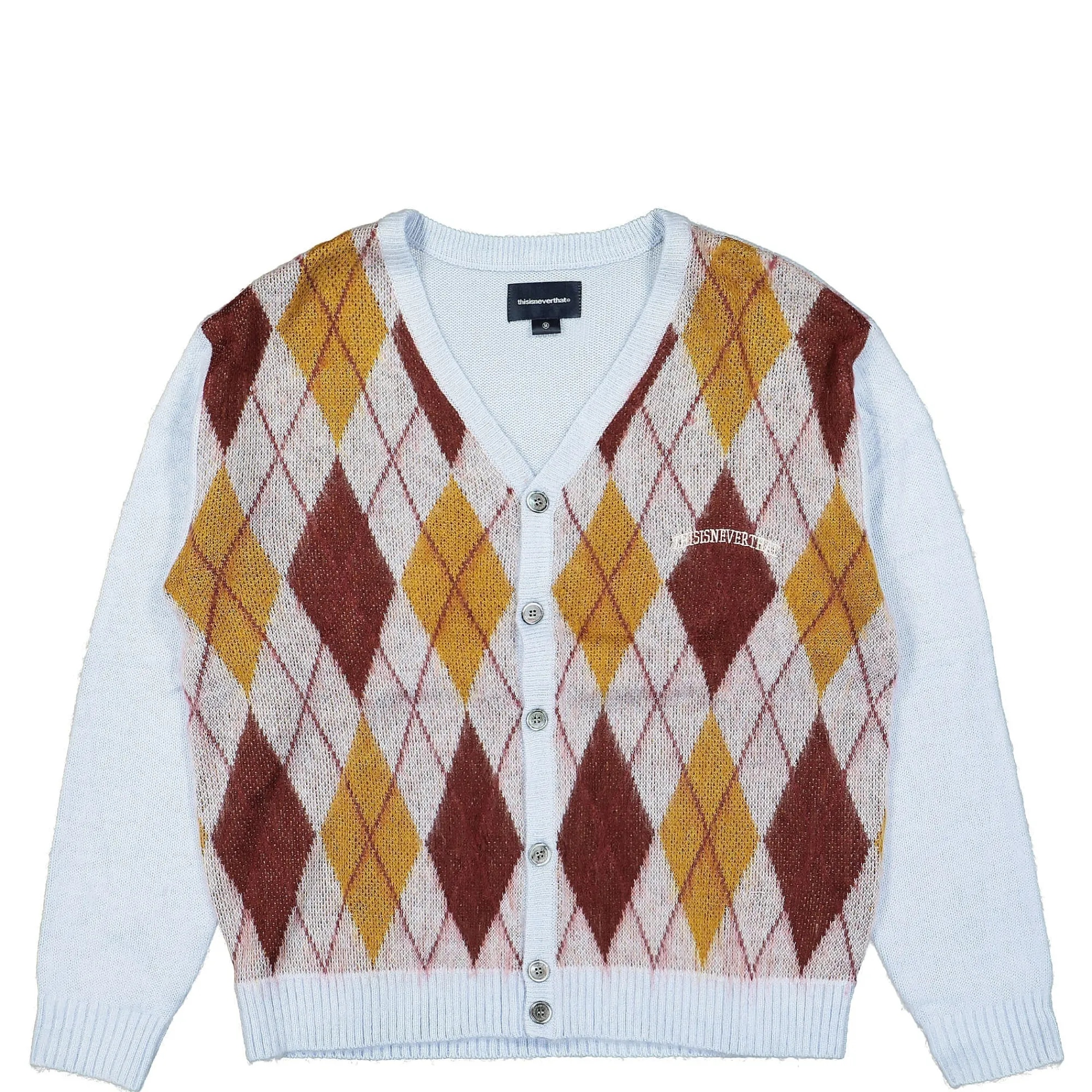 Sweatshirts & Hoodies^thisisneverthat Argyle Cardigan Blue