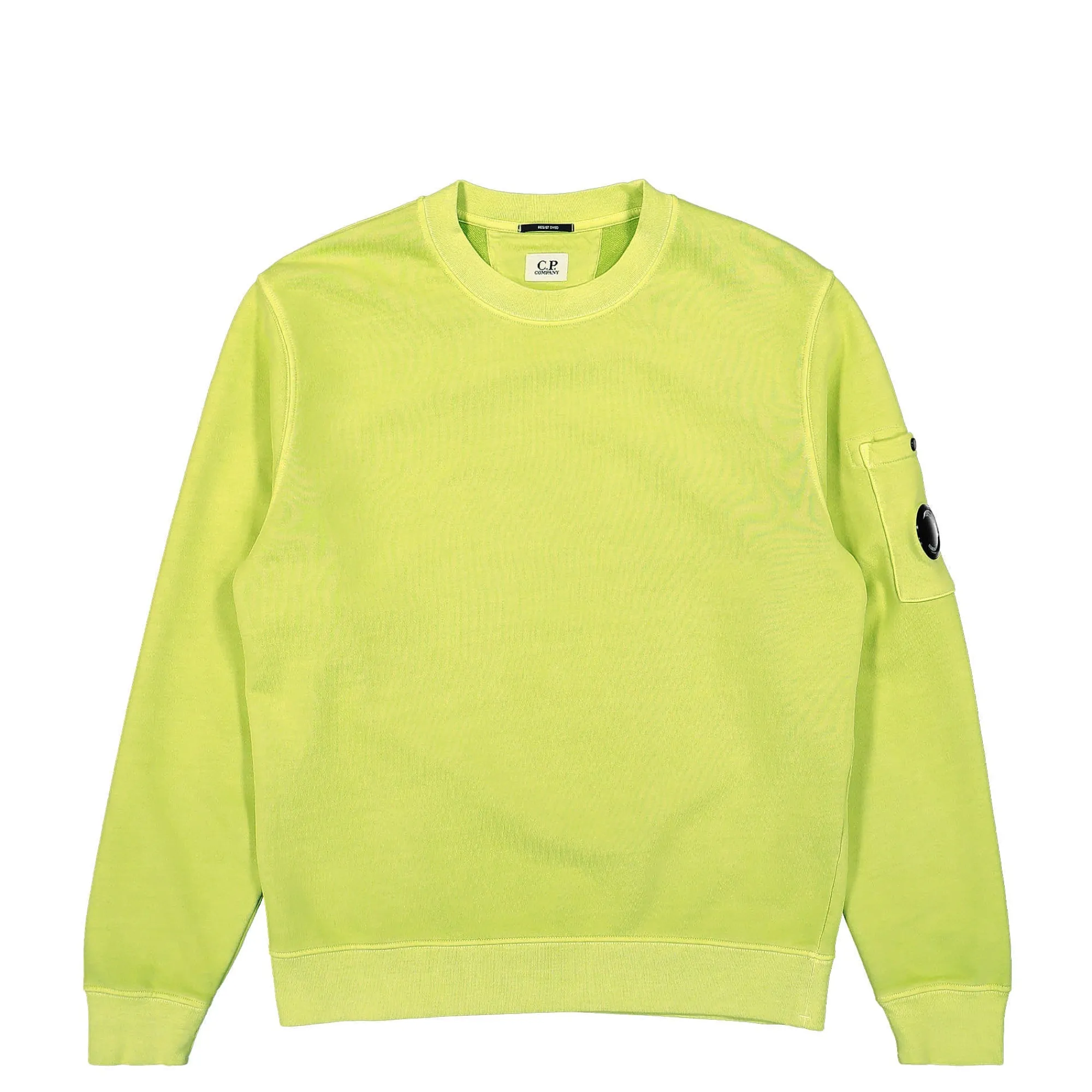 Sweatshirts & Hoodies^C.P. Company Brushed and Emerized Diagonal Fleece Sweatshirt GoldenPalm