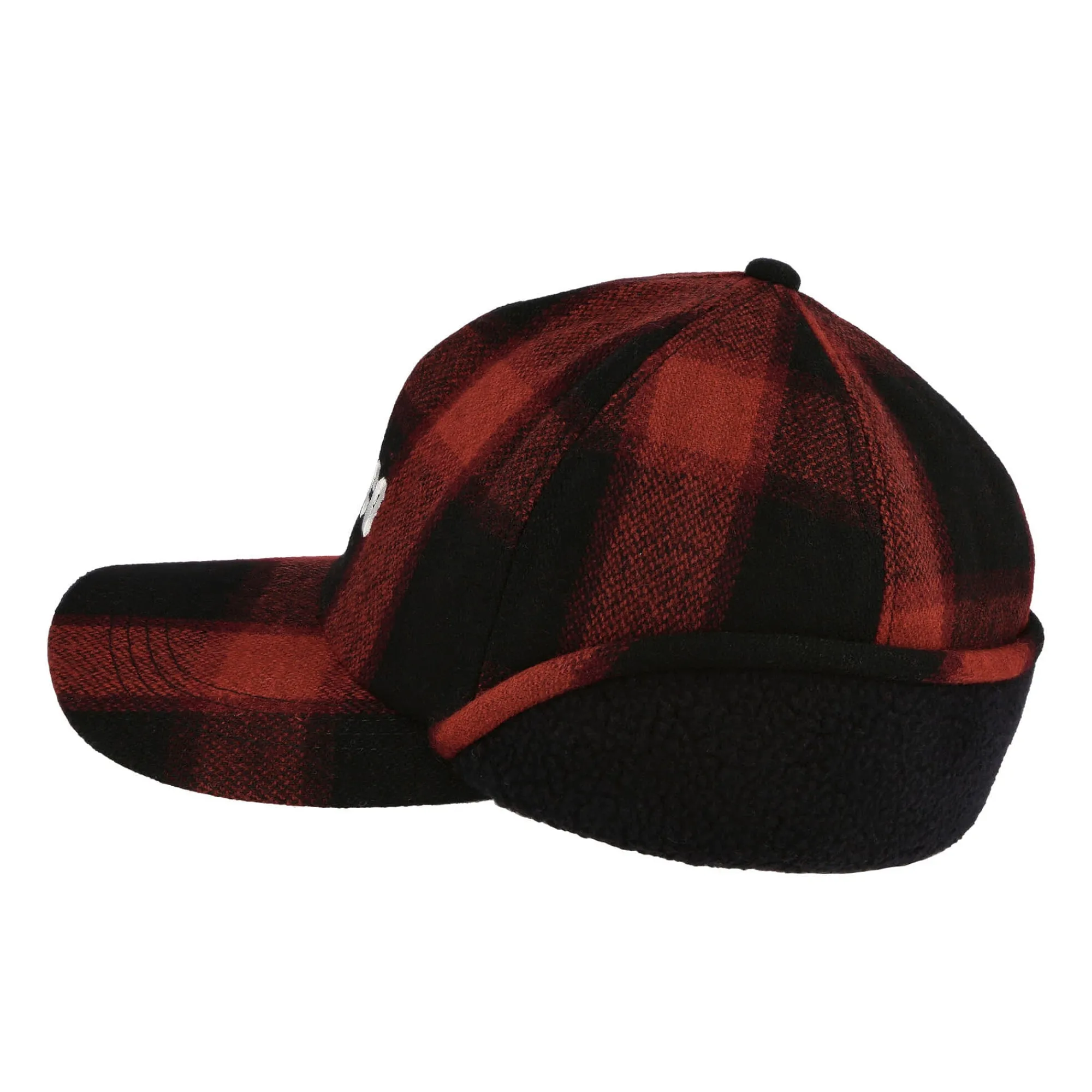 Caps, Hats & Beanies^Neighborhood Buffalo Check WN. Flap Cap Red