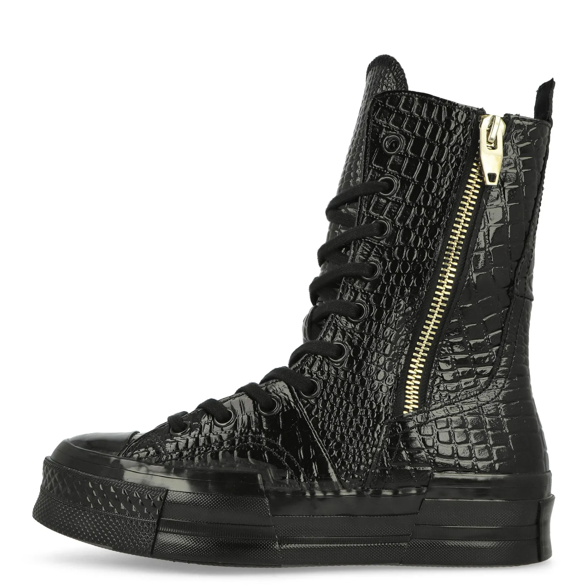 High Tops | Boots^Converse Chuck 70 Plus XHI Leather Black/Black/LightGold