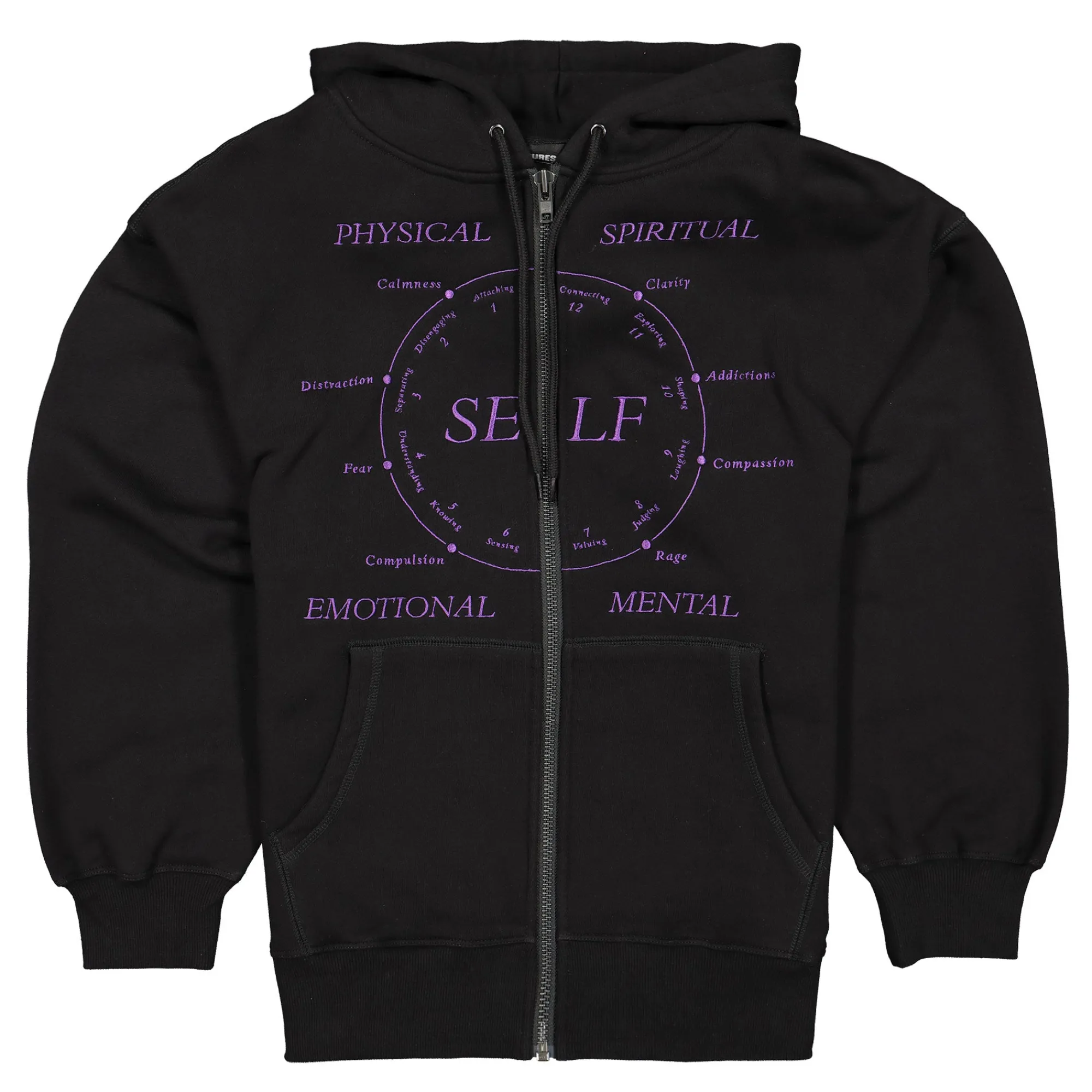 Sweatshirts & Hoodies^Pleasures Clarity Zip Hoodie Black