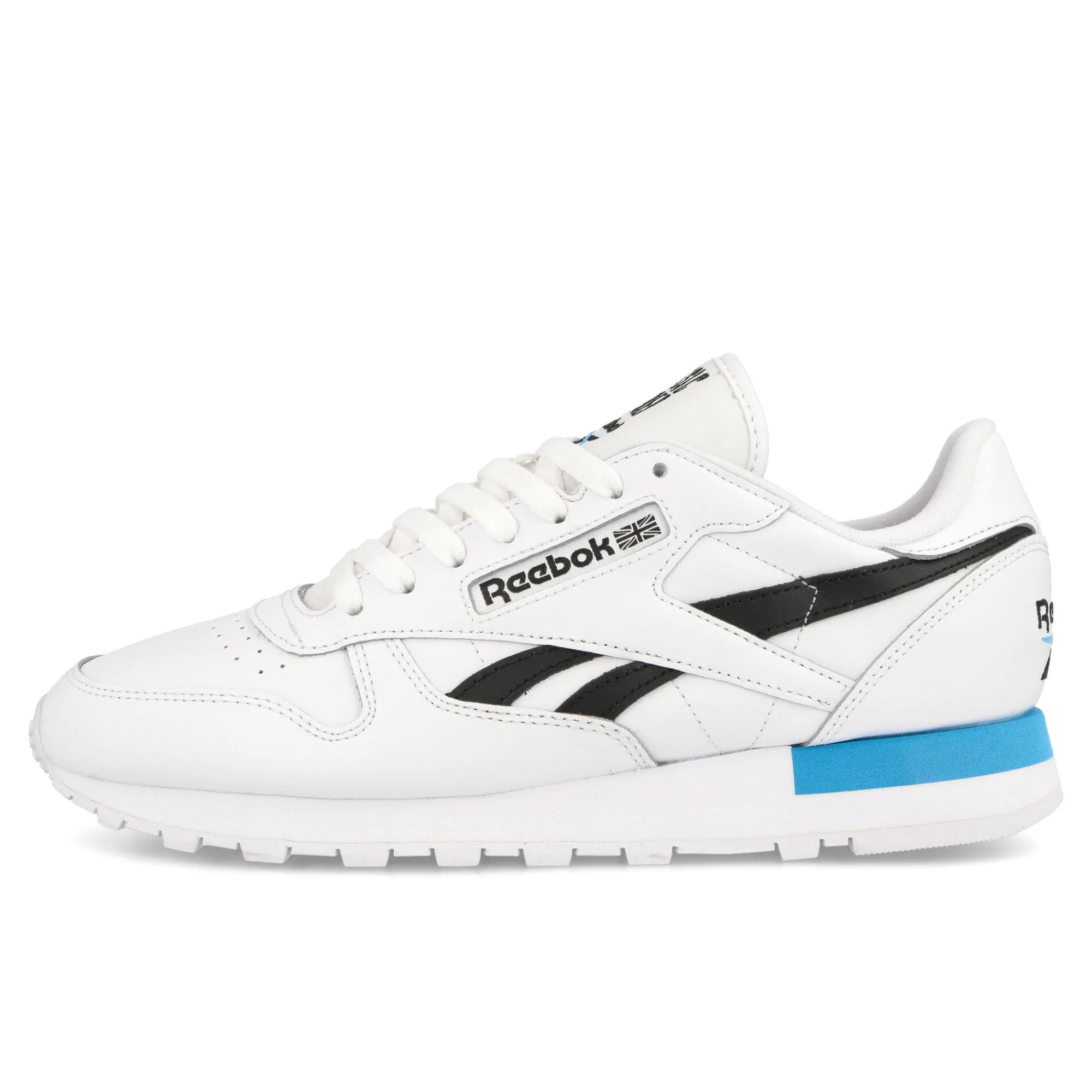 Low Tops | Retro & Running^Reebok Classic Leather FootwearWhite/CoreBlack/RadiantAqua