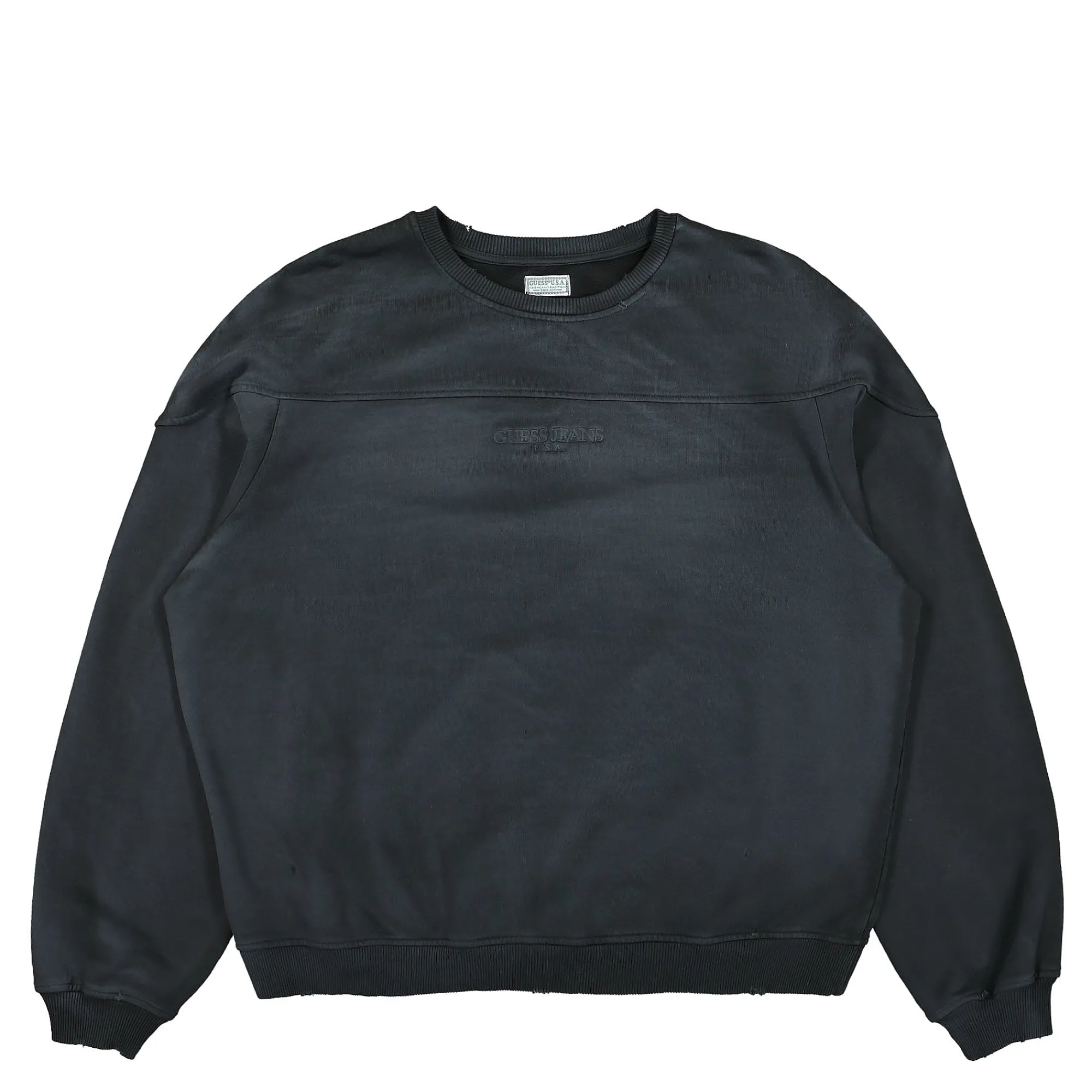 Sweatshirts & Hoodies^GUESS U.S.A. Classic Logo Crewneck JetBlack