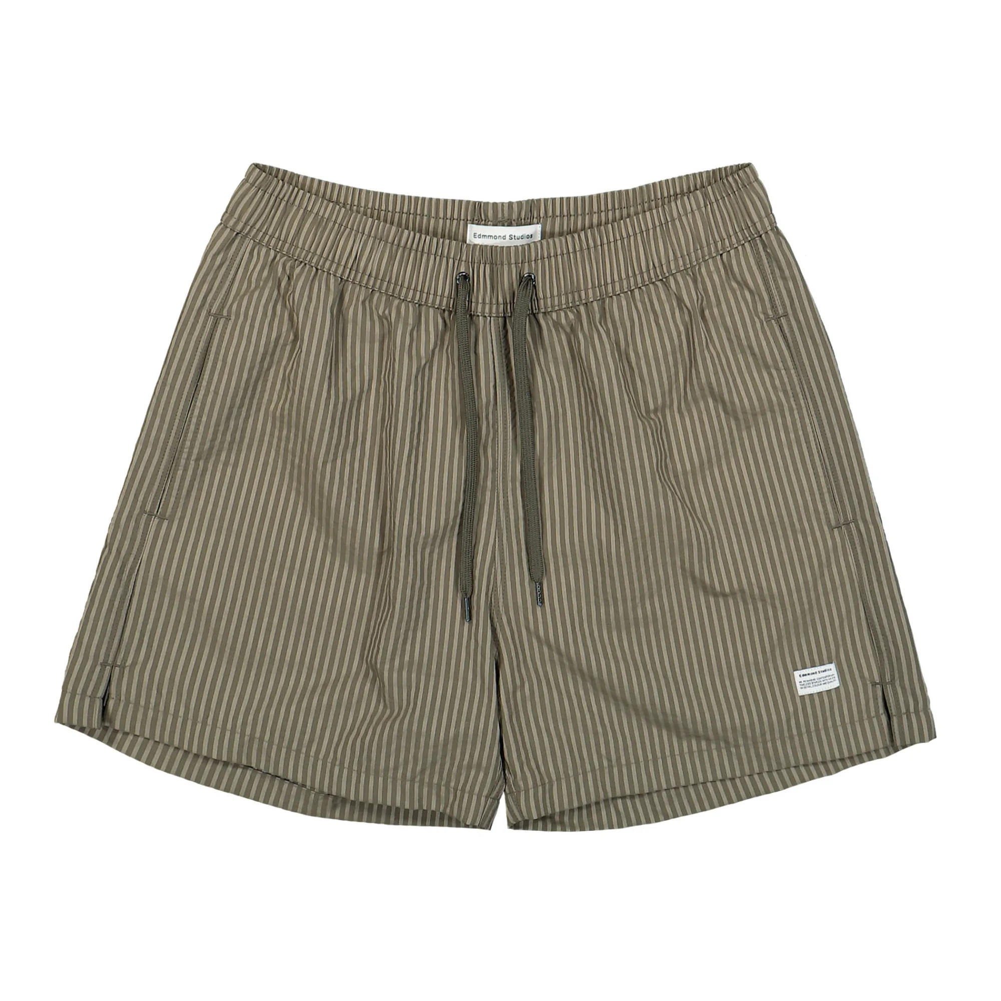 Pants & Shorts^Edmmond Studios Classic Seerscuker Shorts PlainTaupe