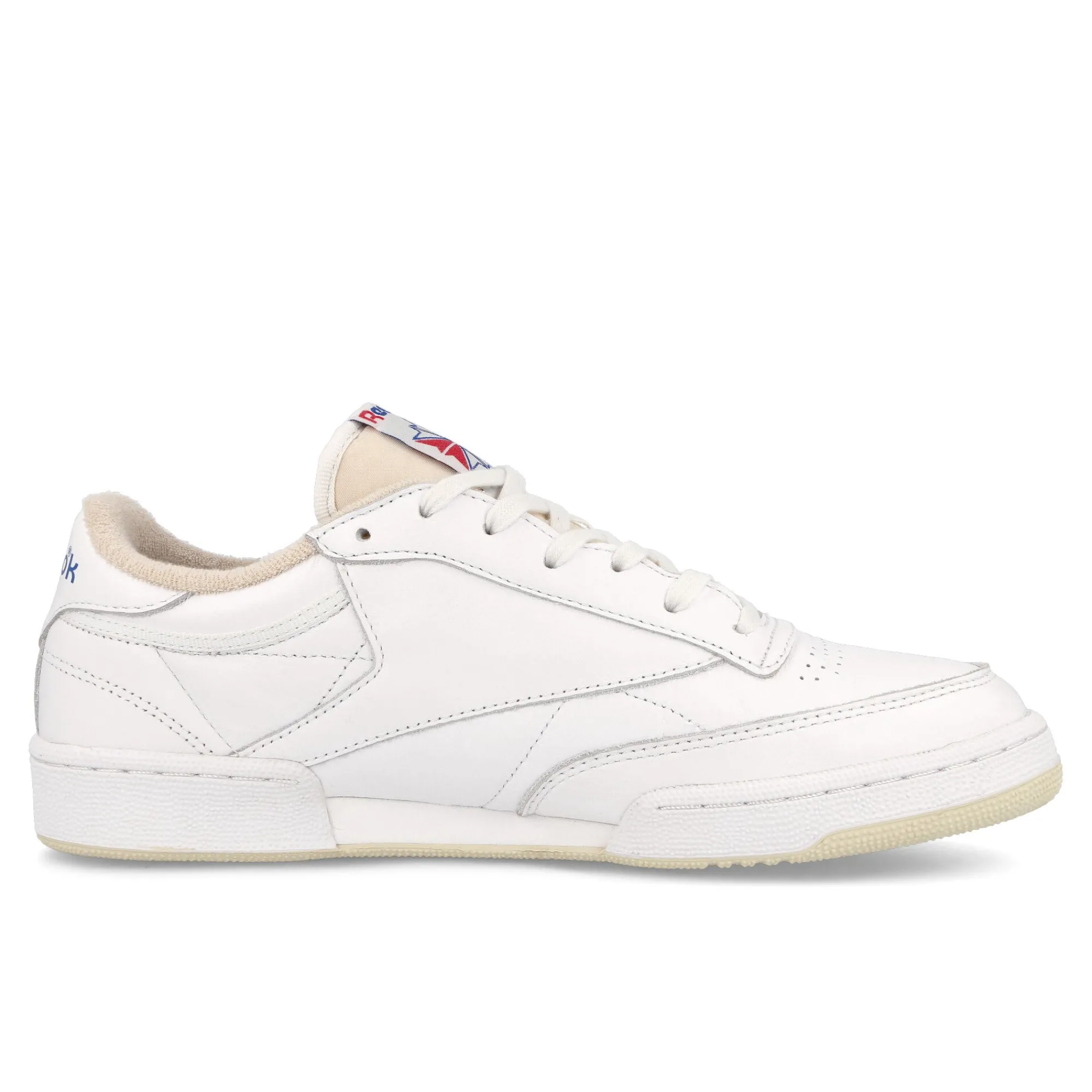 Low Tops | The Classics^Reebok Club C 85 Vintage FootwearWhite/Alabaster/Blue