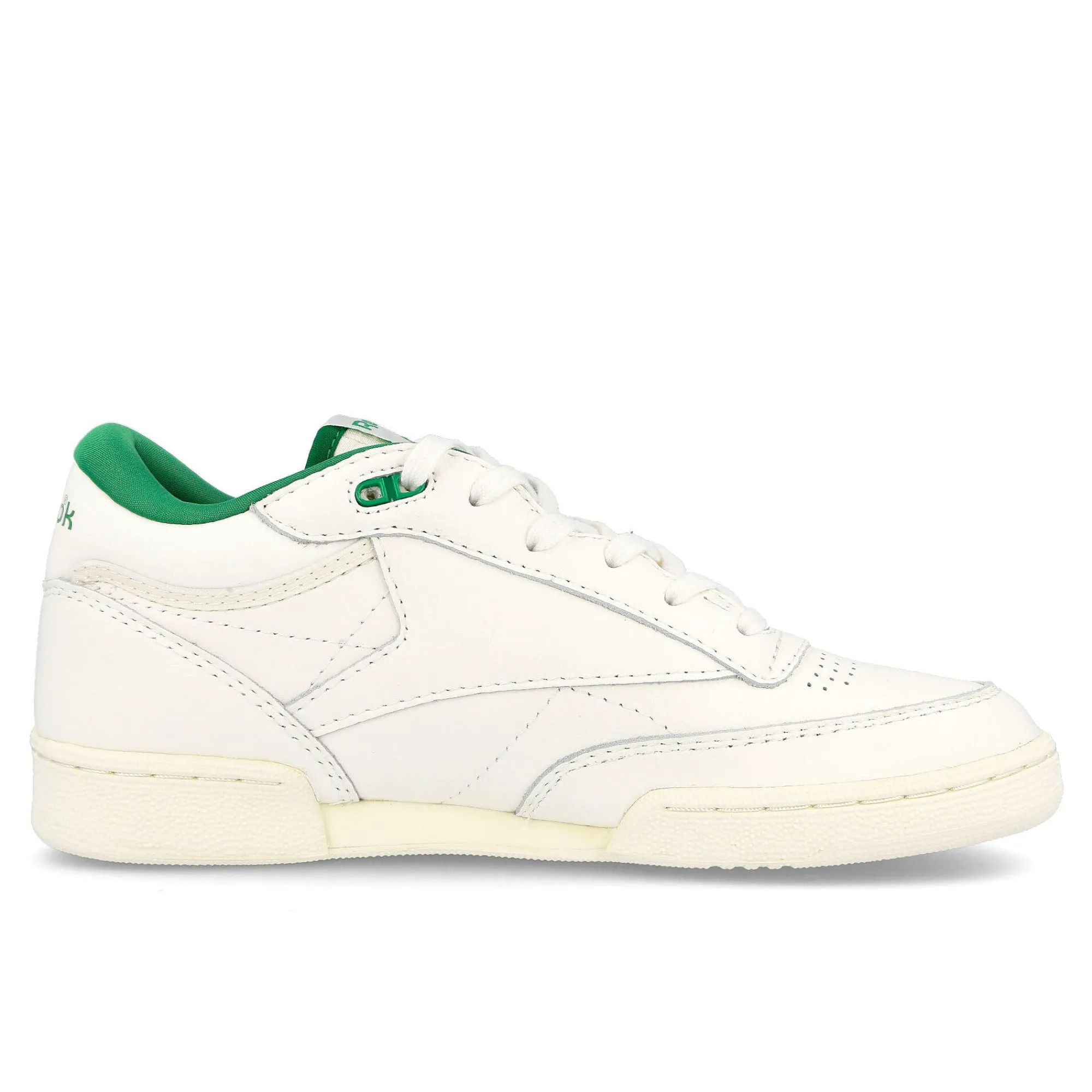 High Tops | Basketball & Court^Reebok club c mid ii vintage Chalk/GlenGreen/ClassicWhite