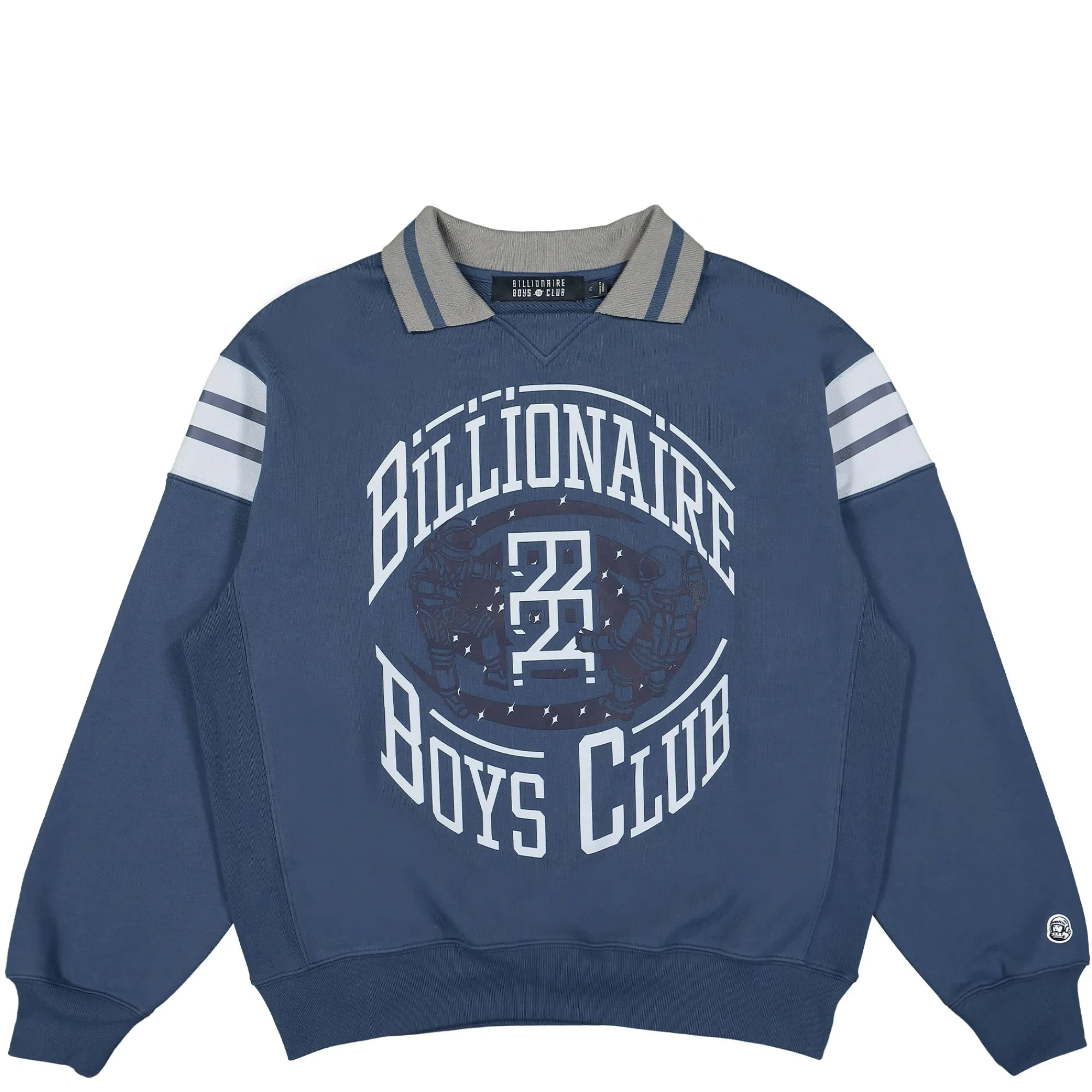 Sweatshirts & Hoodies^Billionaire Boys Club Collared Crewneck Blue