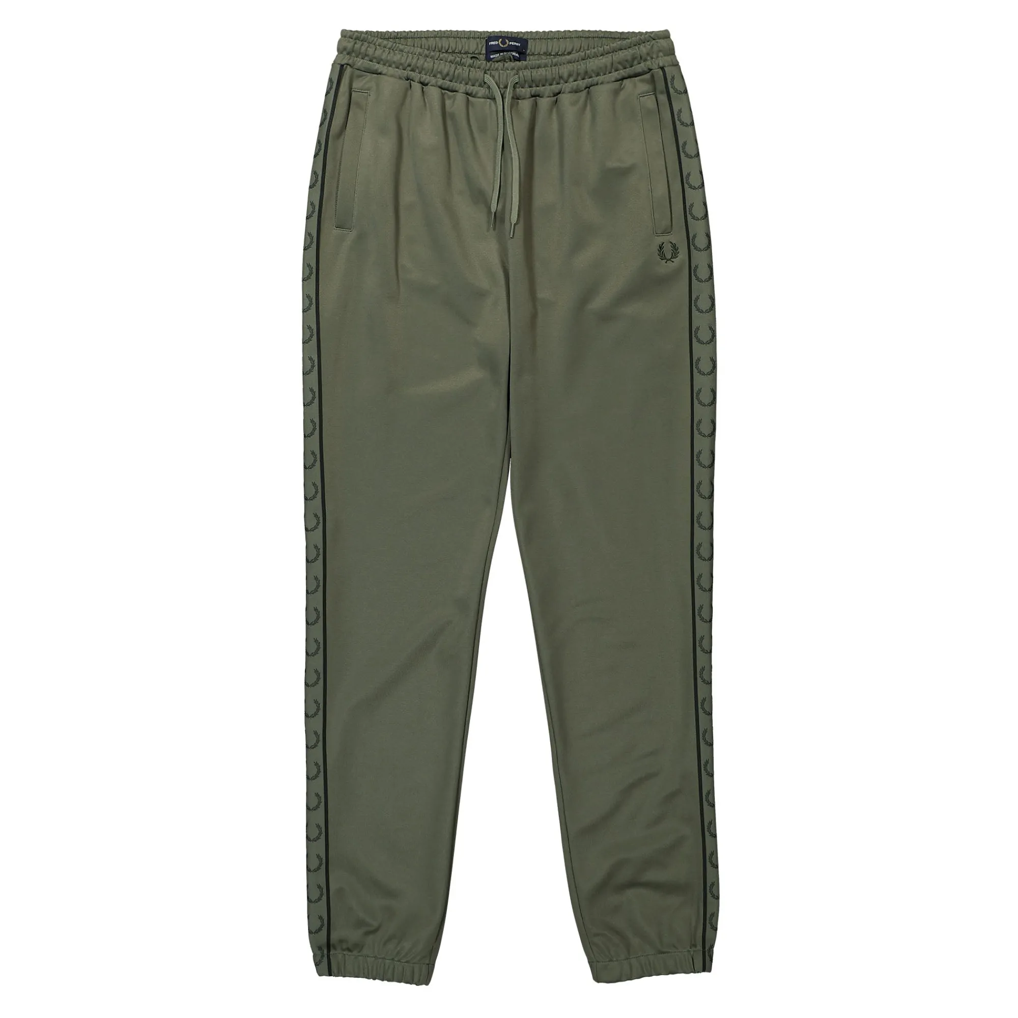 Pants & Shorts^Fred Perry Contrast Tape Track Pant LaurelWreathGreen/NightGreen