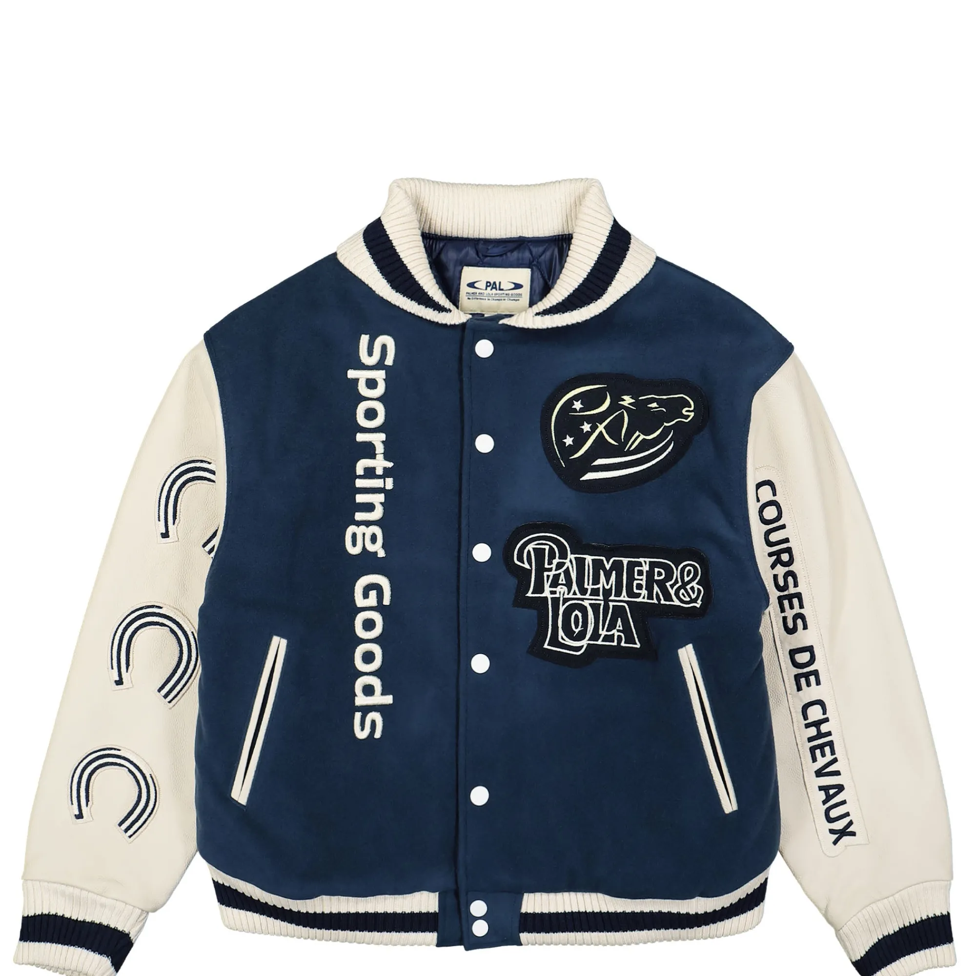 Jackets & Coats^PAL Sporting Goods Coupe Dequitation Varsity Jacket MarineBlue