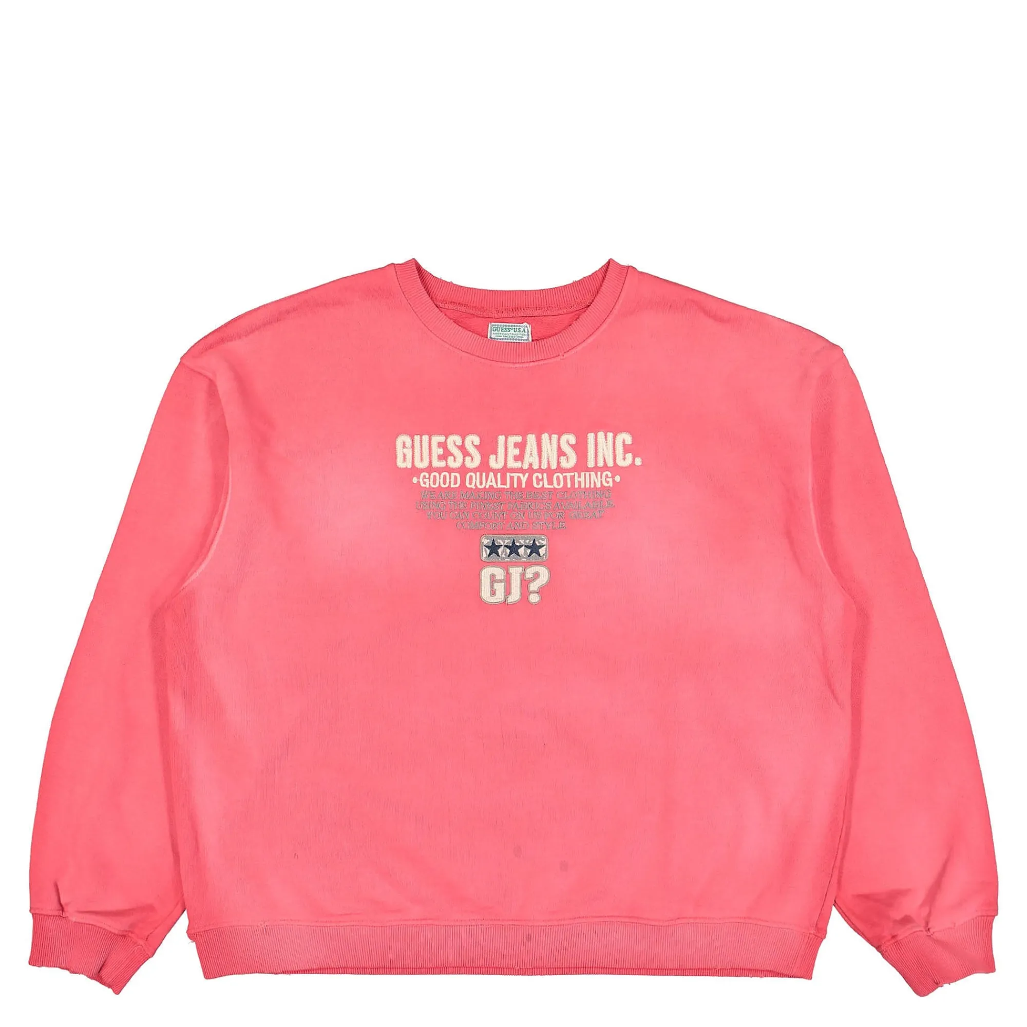 Sweatshirts & Hoodies^GUESS U.S.A. Crewneck Sweatshirt BonfireRed