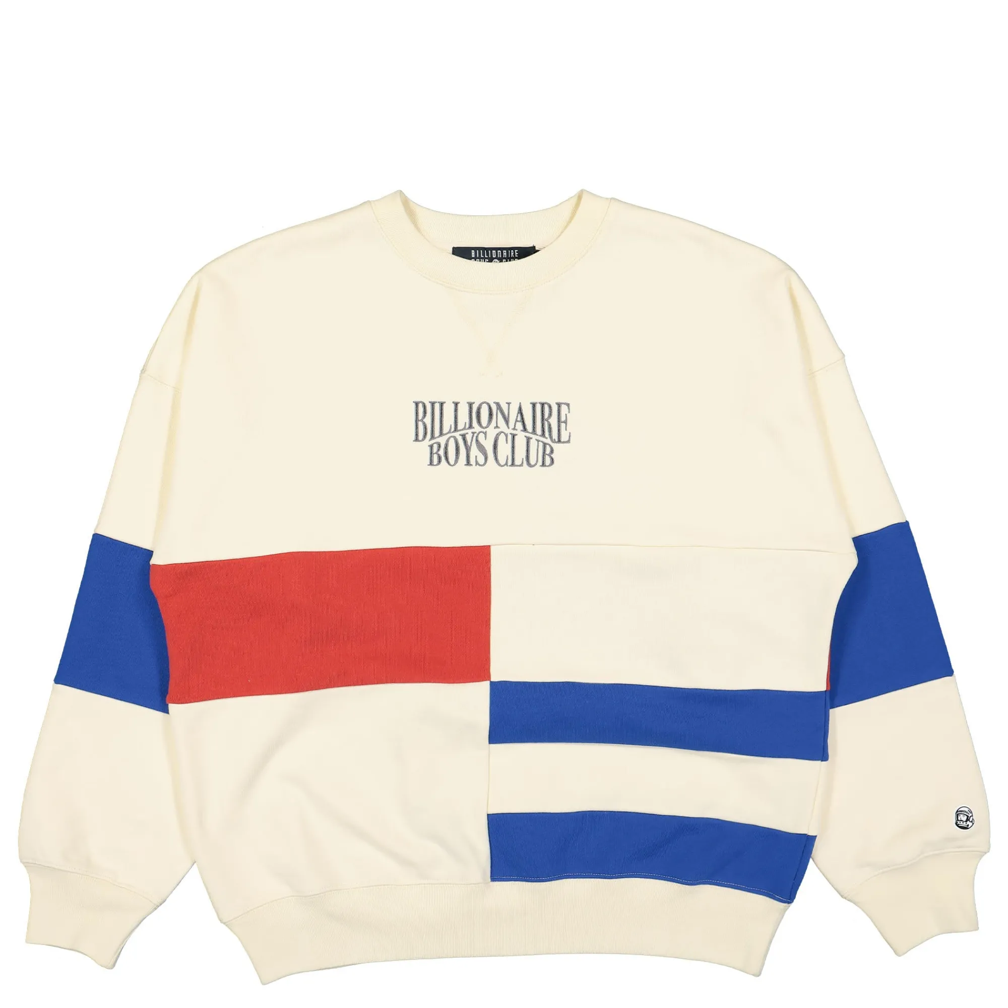 Sweatshirts & Hoodies^Billionaire Boys Club Cut & Sew Panelled Crewneck Cream