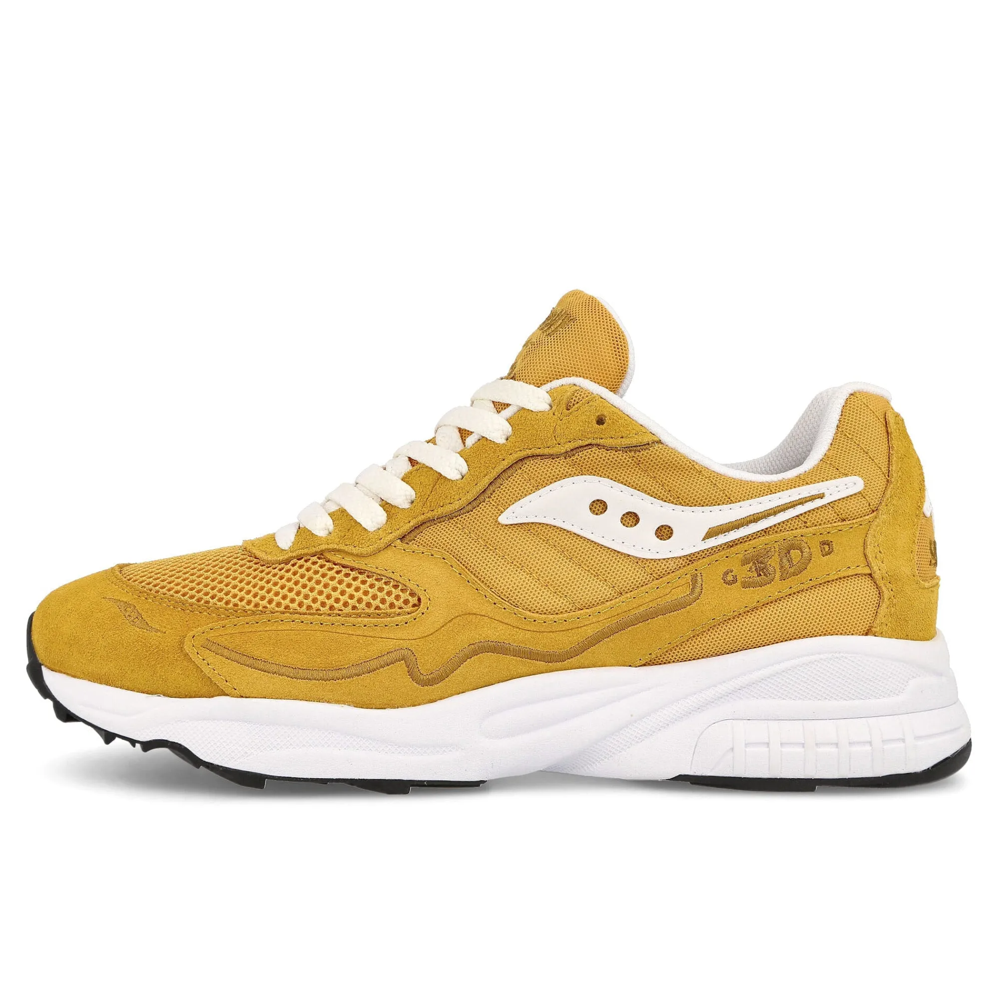 Low Tops | Retro & Running^Saucony 3d grid hurricane Mustard-White