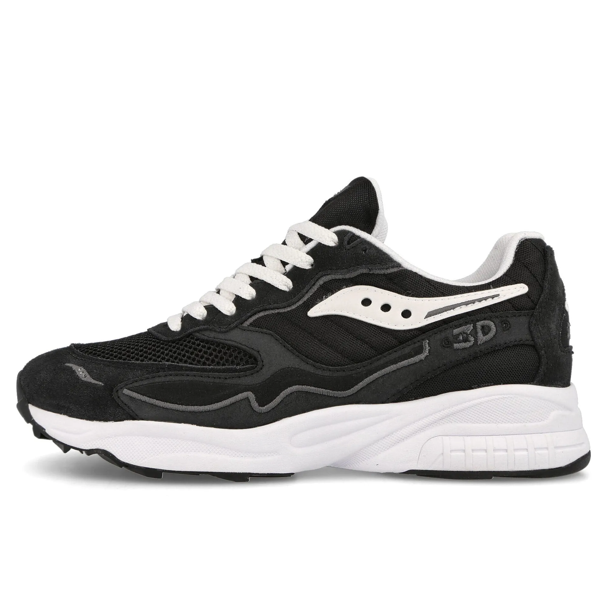 Low Tops | Retro & Running^Saucony 3d grid hurricane Black-White