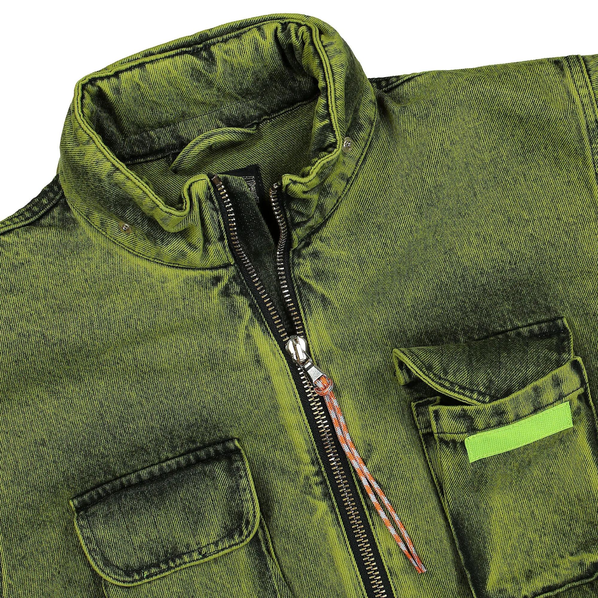 Jackets & Coats^Aries Denim Cargo Jacket Lime