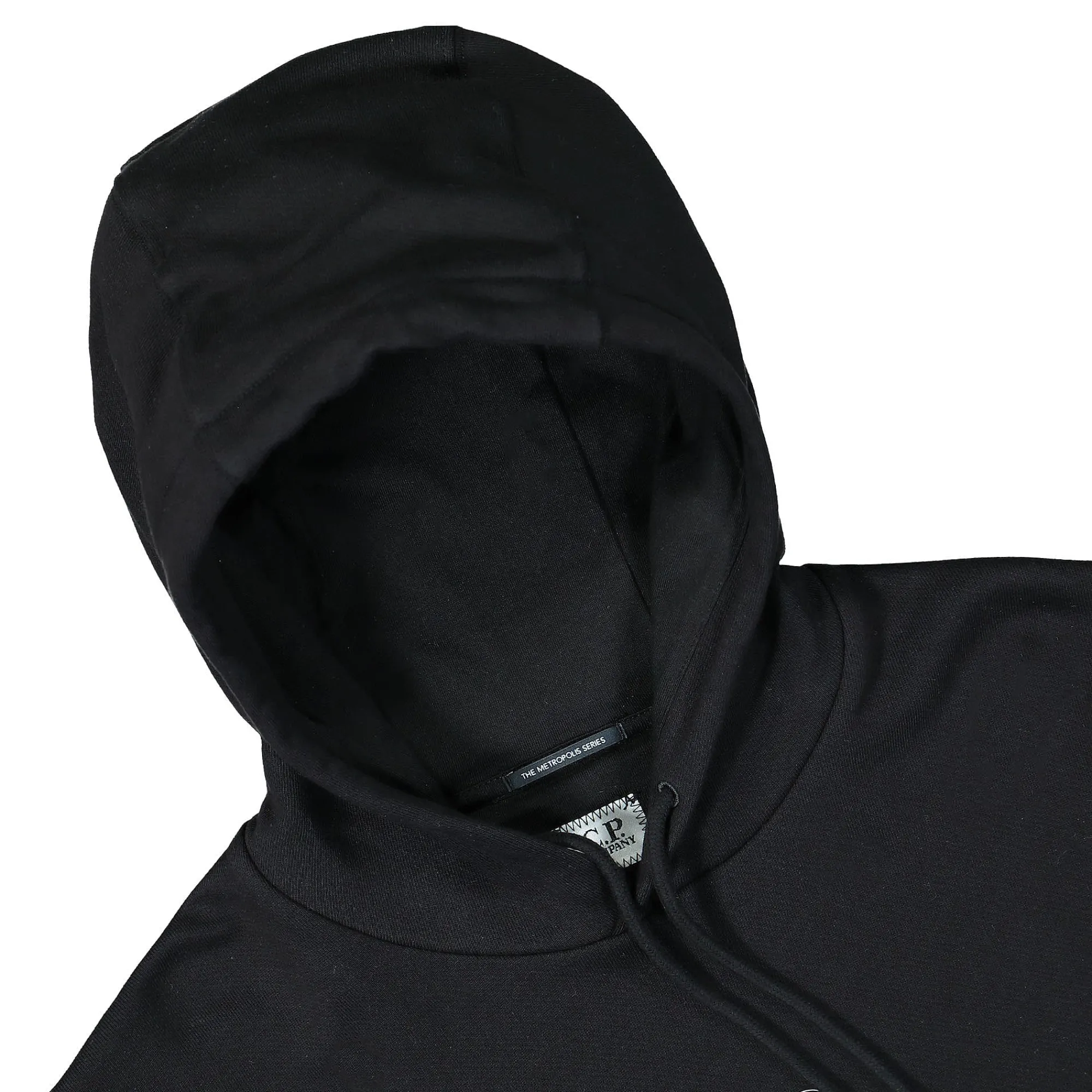 Sweatshirts & Hoodies^C.P. Company Diagonal Raised Fleece Hoodie Black