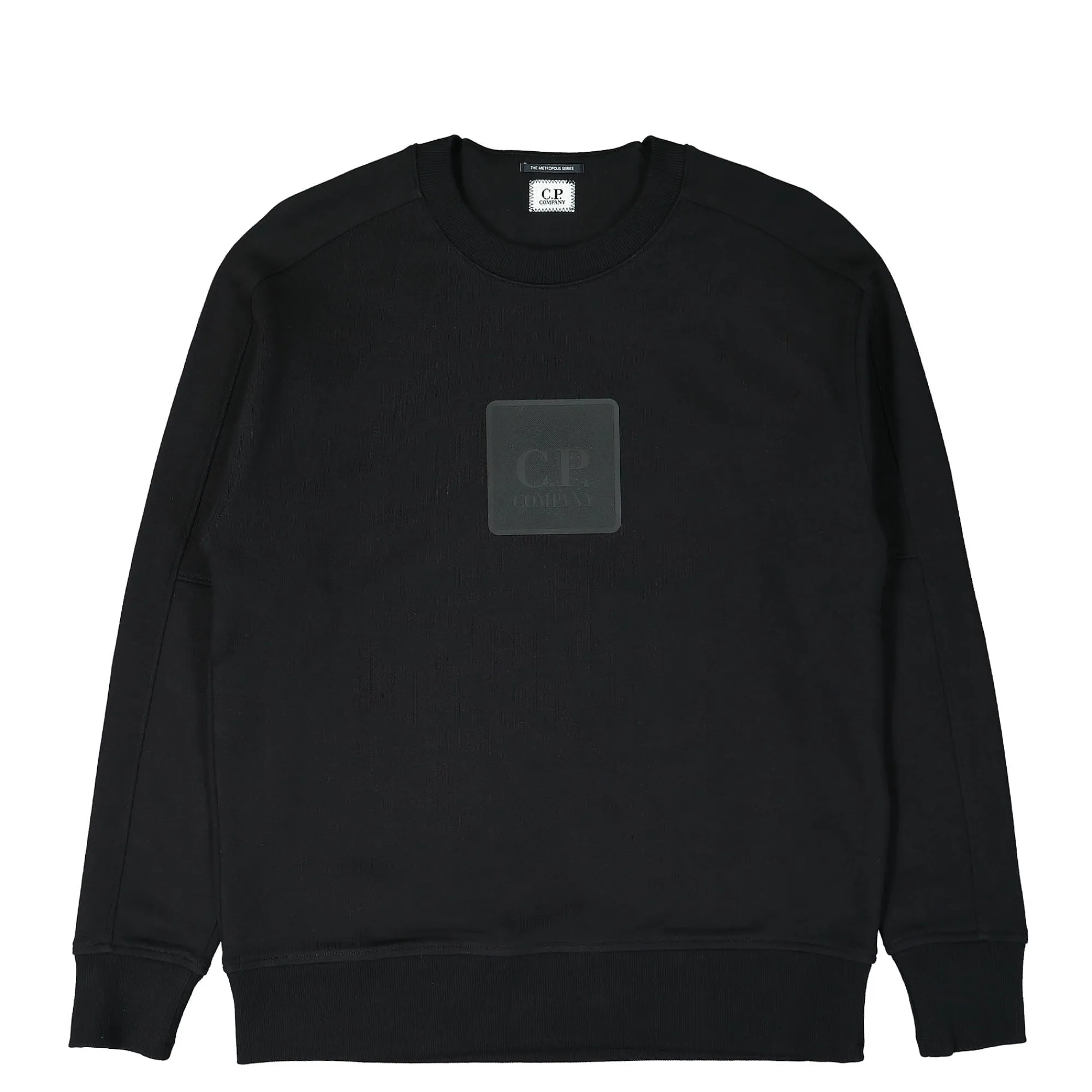 Sweatshirts & Hoodies^C.P. Company Diagonal Raised Fleece Jumper Black