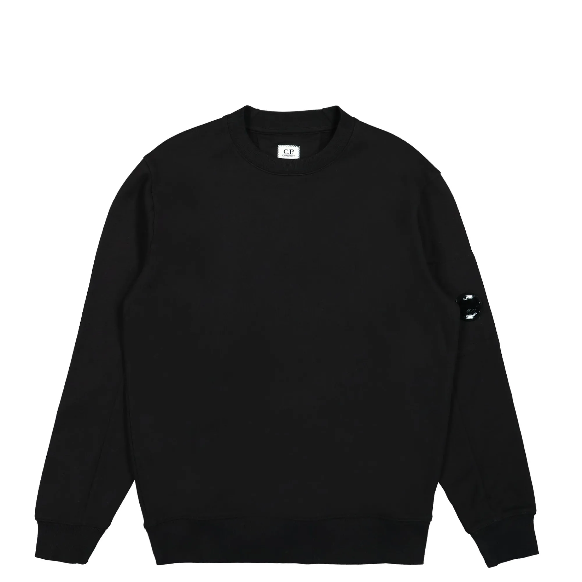 Sweatshirts & Hoodies^C.P. Company Diagonal Raised Fleece Sweatshirt Black