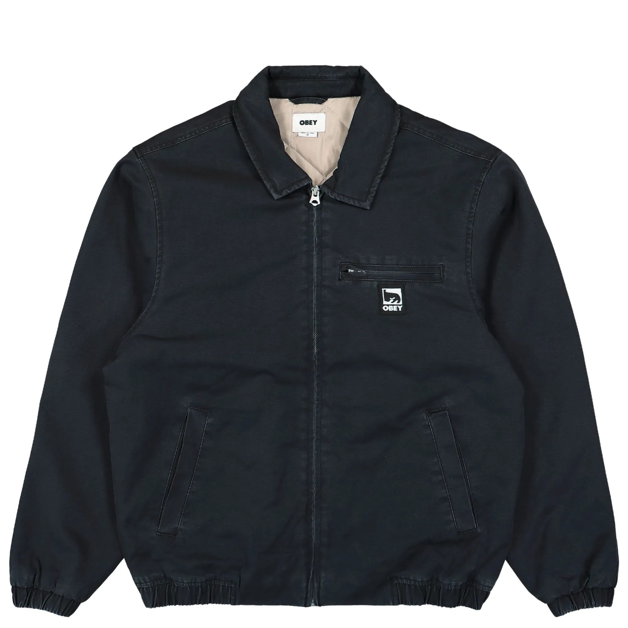 Jackets & Coats^Obey Division Blouson Jacket Black