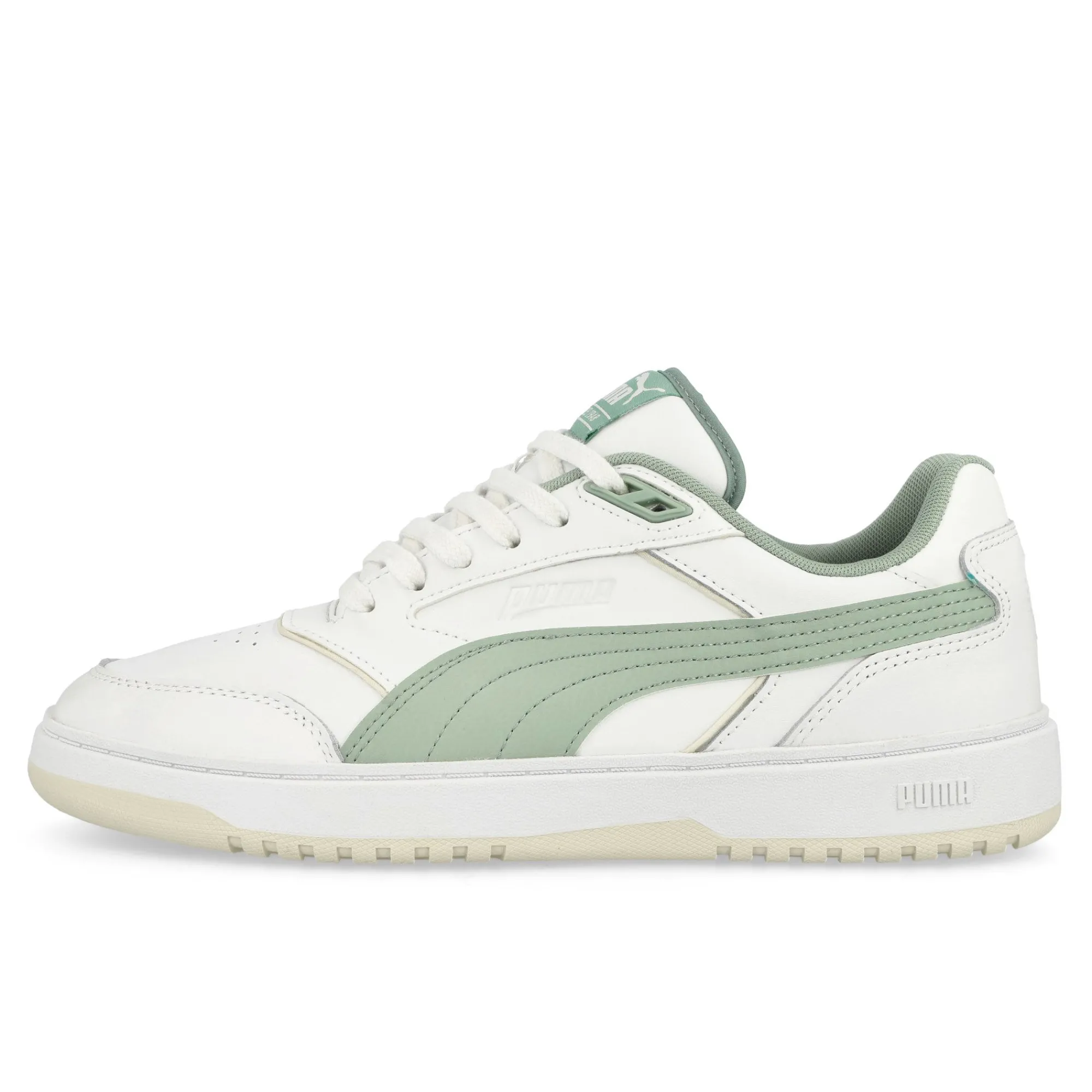 Low Tops | Basketball & Court^Puma Doublecourt PumaWhite-GreenFog