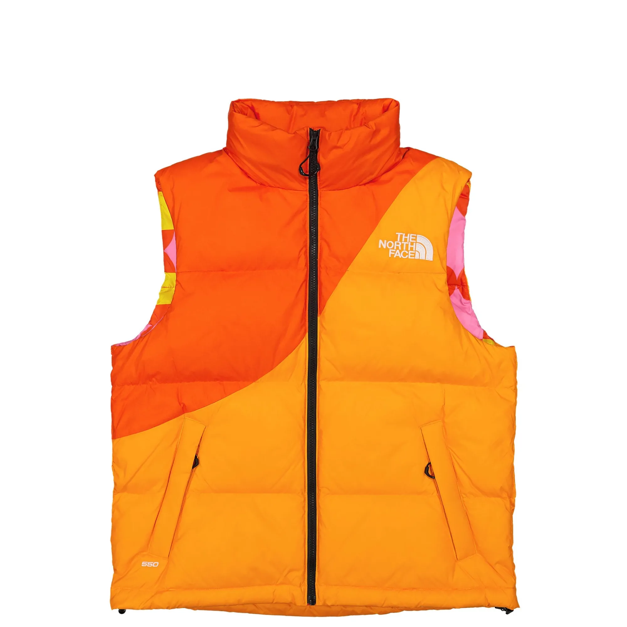 Vests^The North Face Down Vest RedOrange/ApricotGlaz