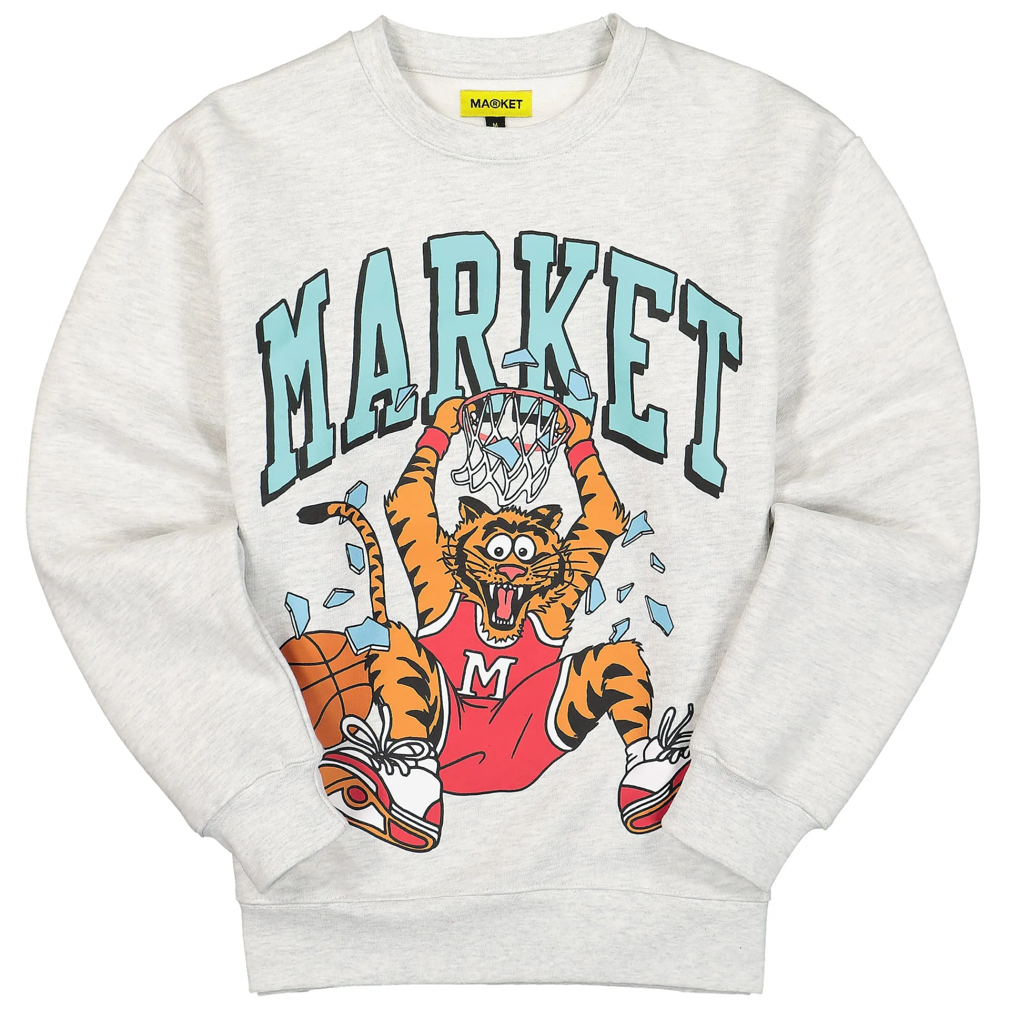 Sweatshirts & Hoodies^Market Dunking Cat Crewneck Sweatshirt AshGray