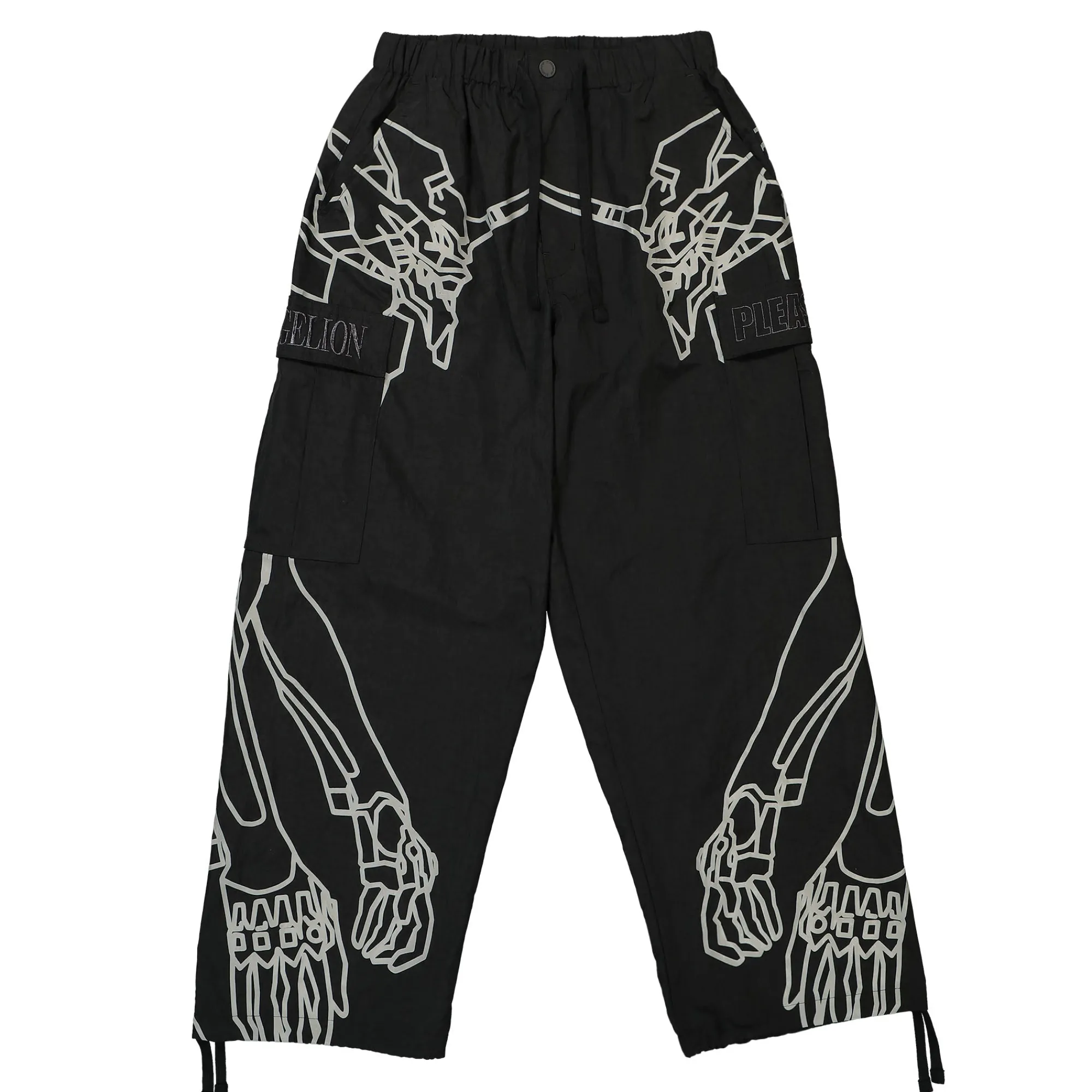 Pants & Shorts^Pleasures EVA-1 Cargo Pants Black