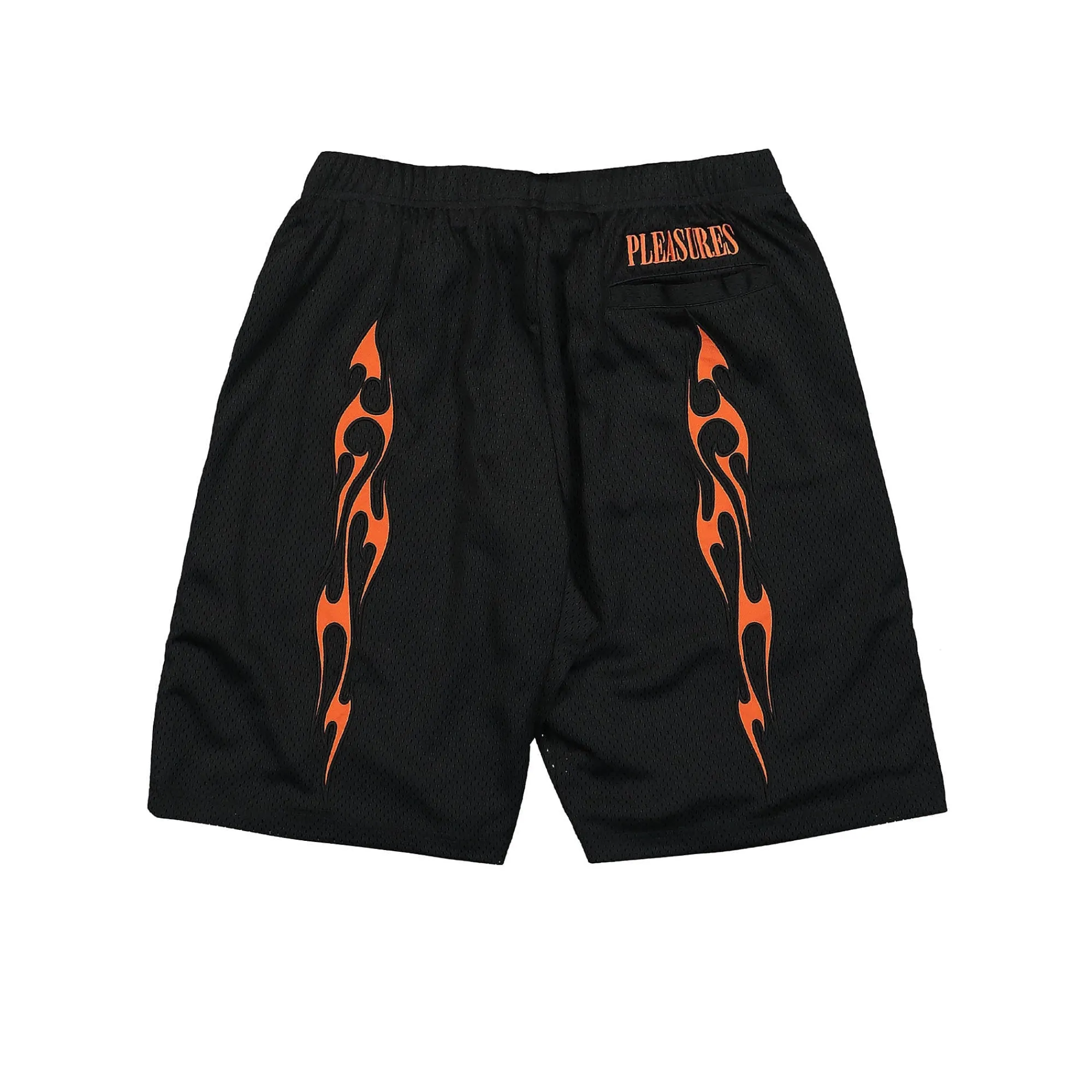 Pants & Shorts^Pleasures Flame Mesh Shorts Black