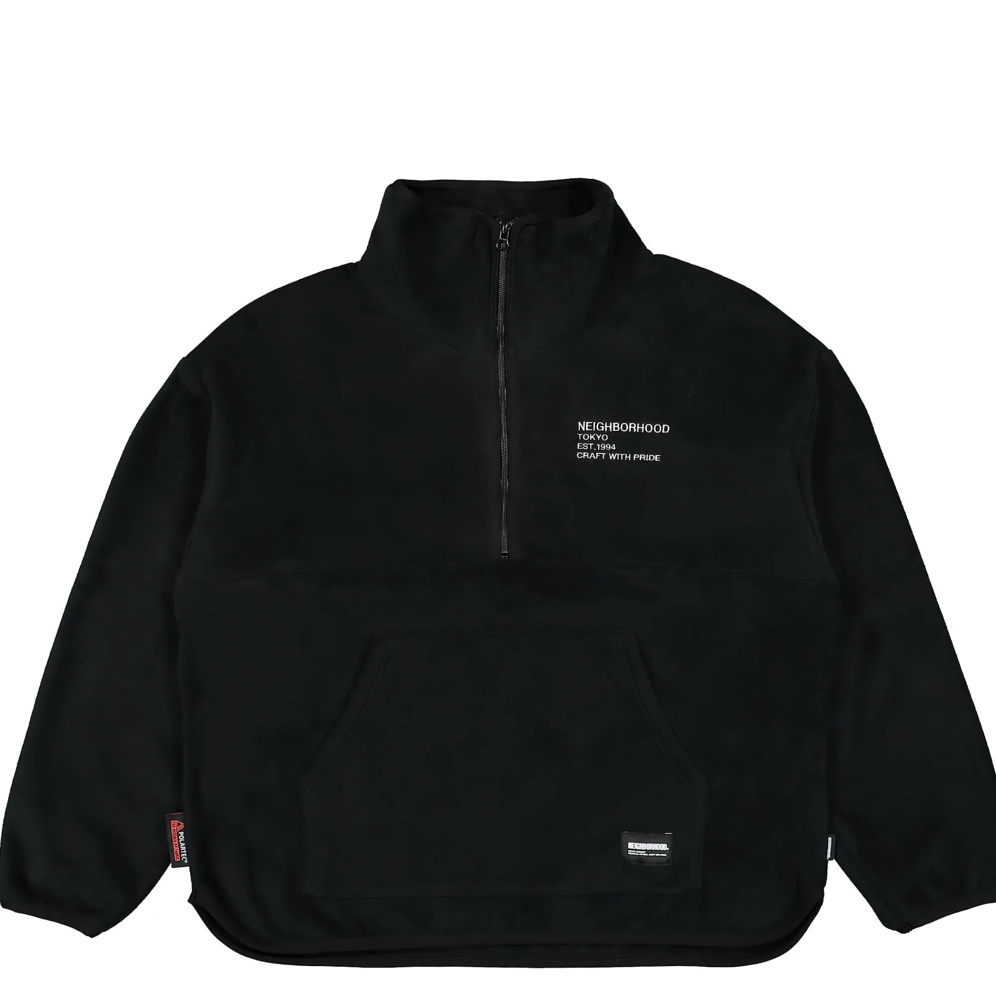 Sweatshirts & Hoodies^Neighborhood Fleece Half Zip LS Shirt Black