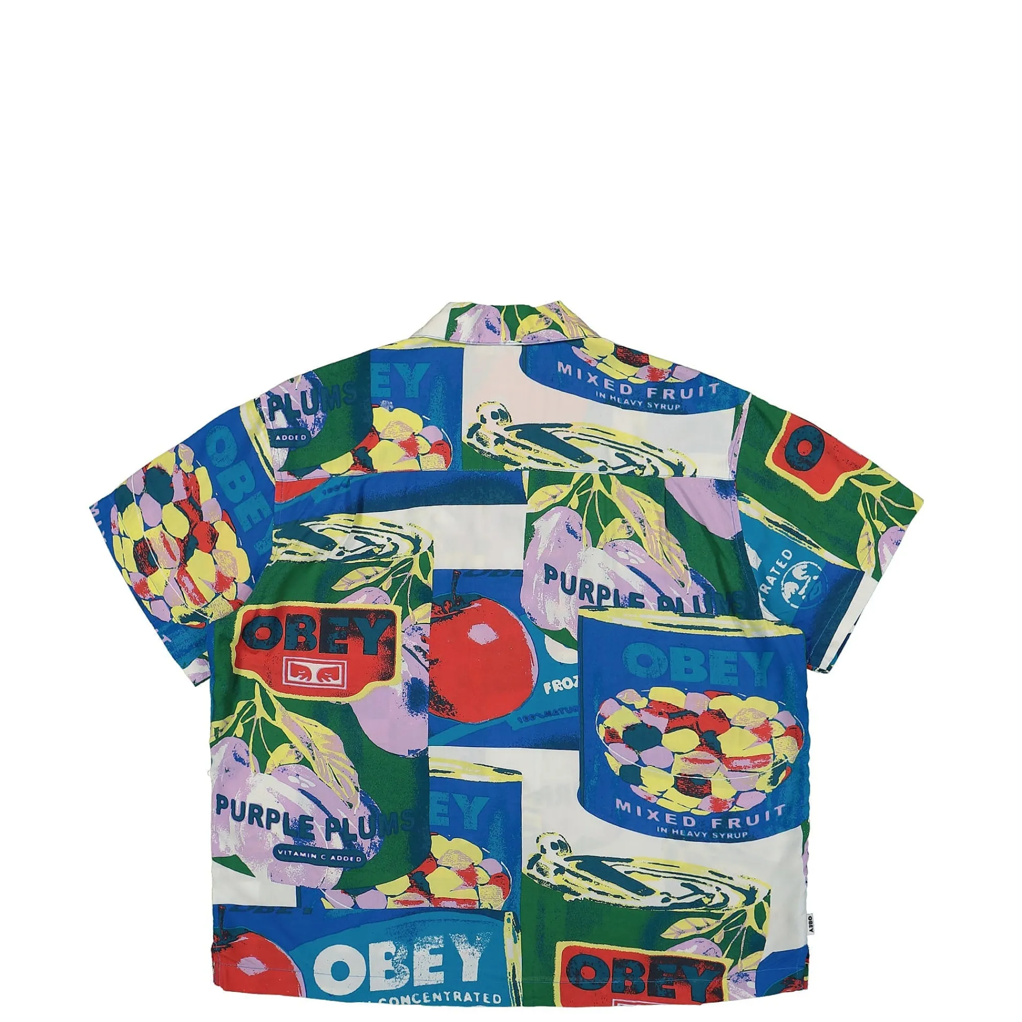 Shirts^Obey Fruit Cans Woven BlackMulti