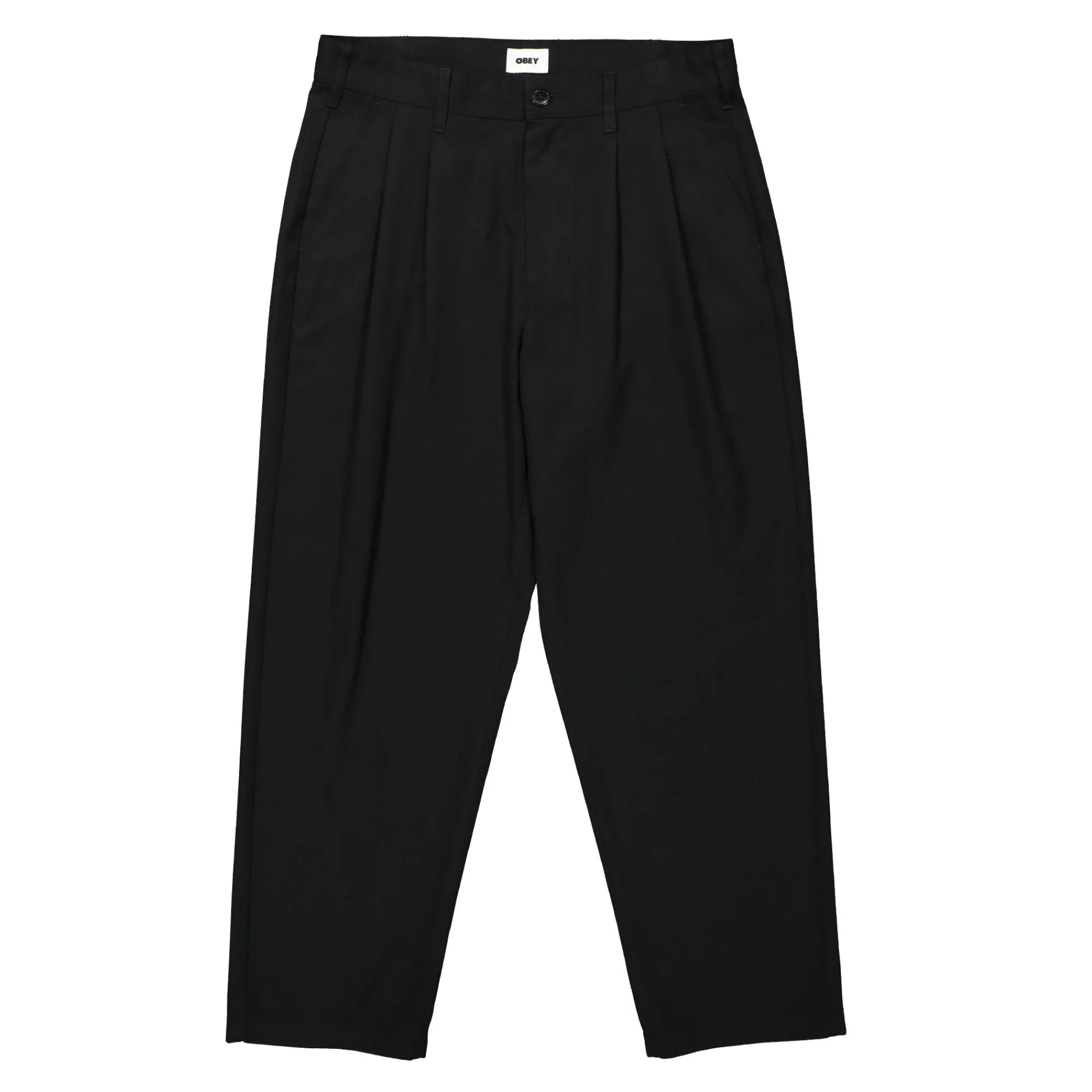 Pants & Shorts^Obey Fubar Pleated Pant Black