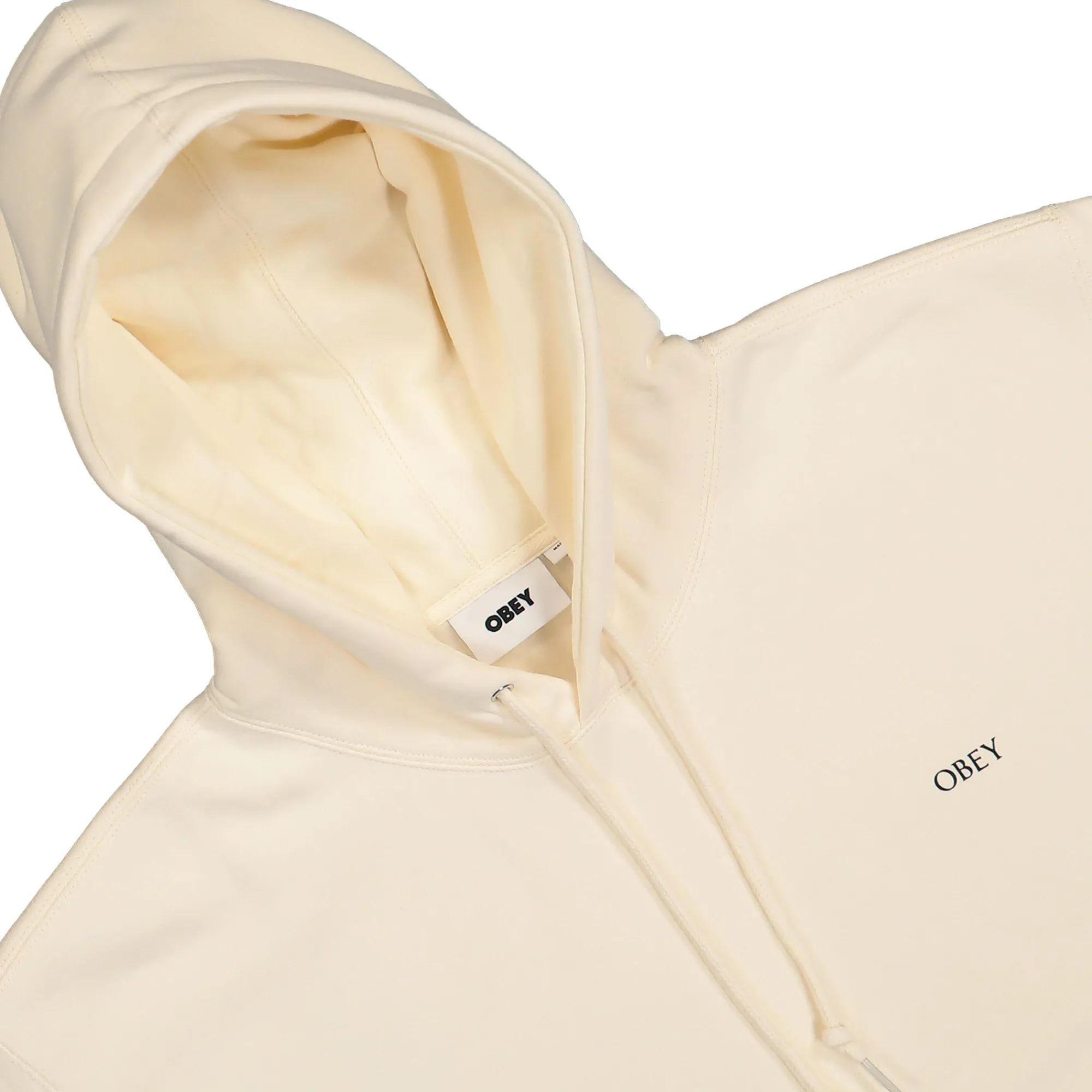 Sweatshirts & Hoodies^Obey Geometric Power Canvas Hoodie Unbleached