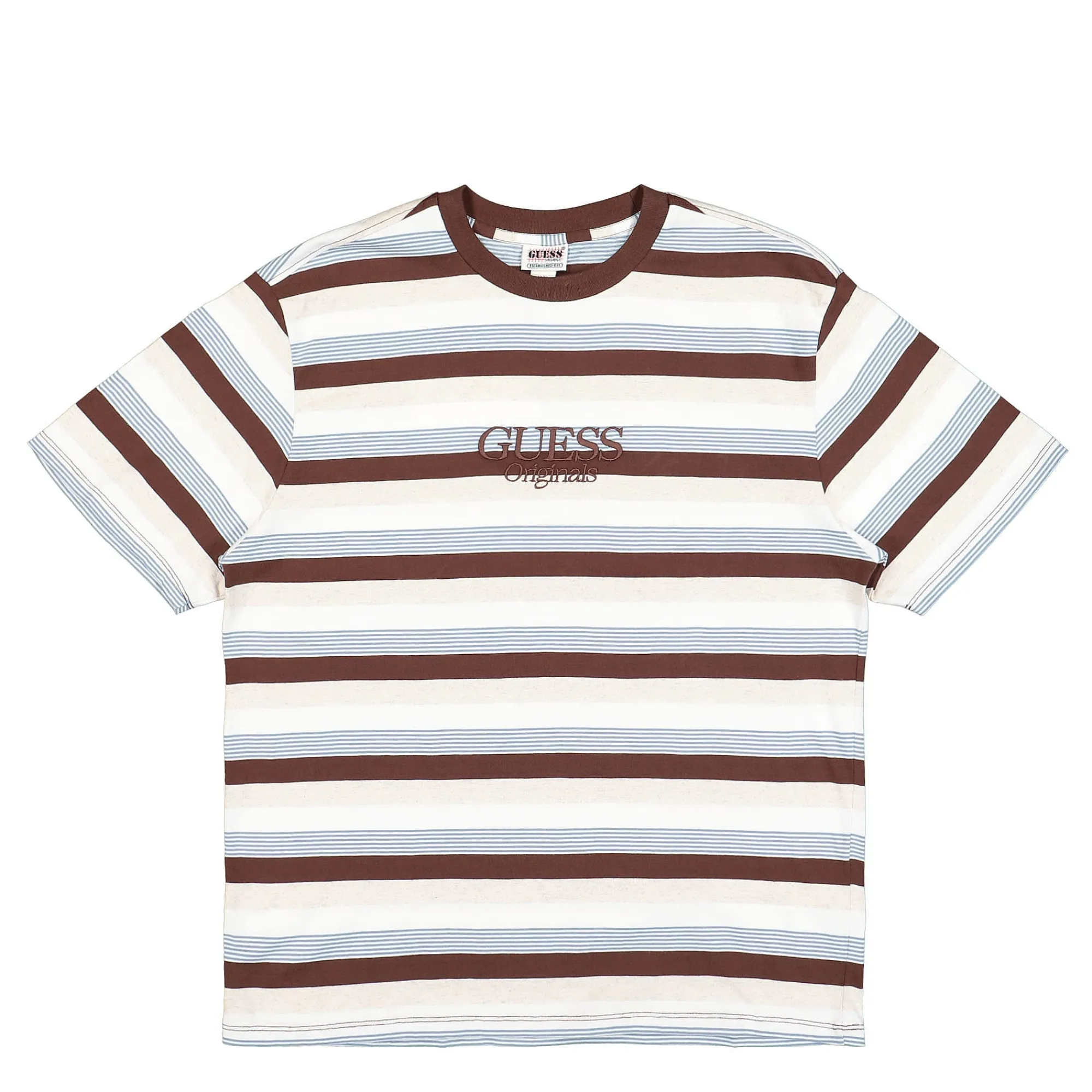 T-Shirts & Long Sleeves^GUESS Originals Go Cole Heather Stripe Tee CupOfJoe