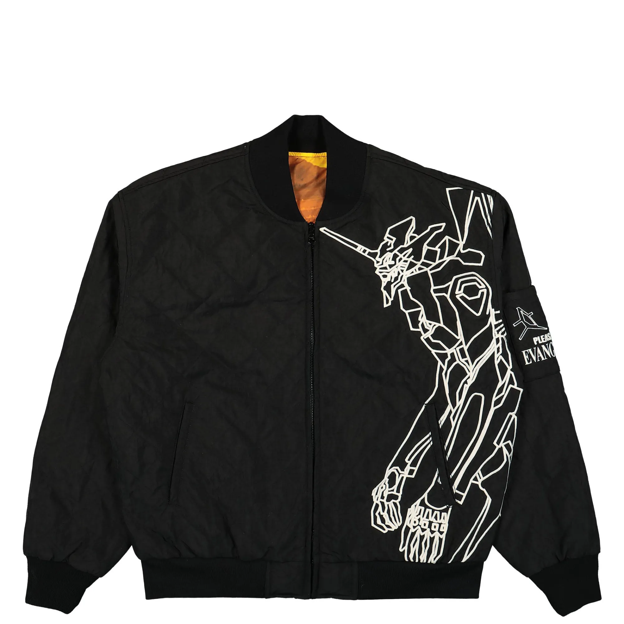 Jackets & Coats^Pleasures Humanoid Reversible Bomber Black