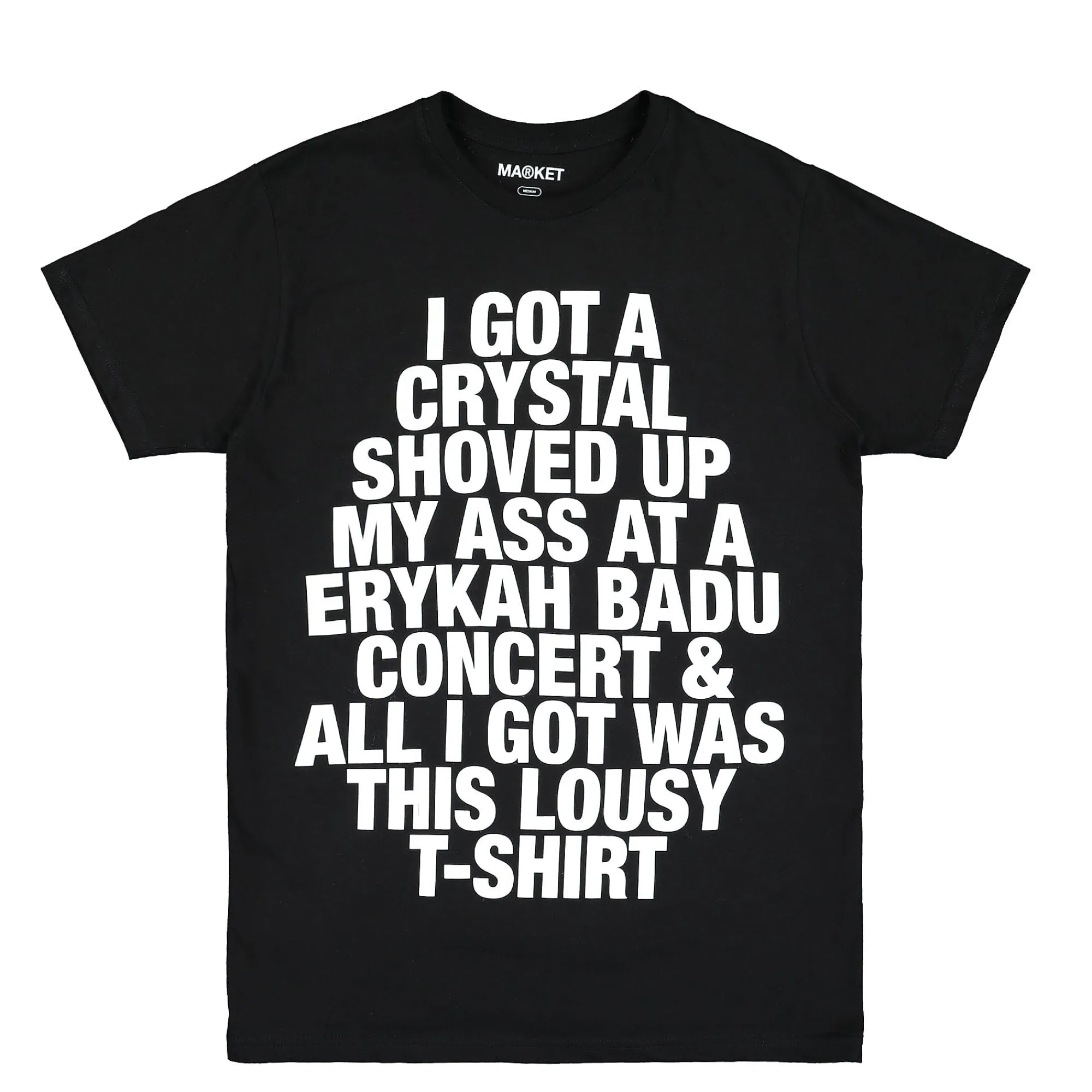 T-Shirts & Long Sleeves^Market I Got A Crystal Slogan T-Shirt Black