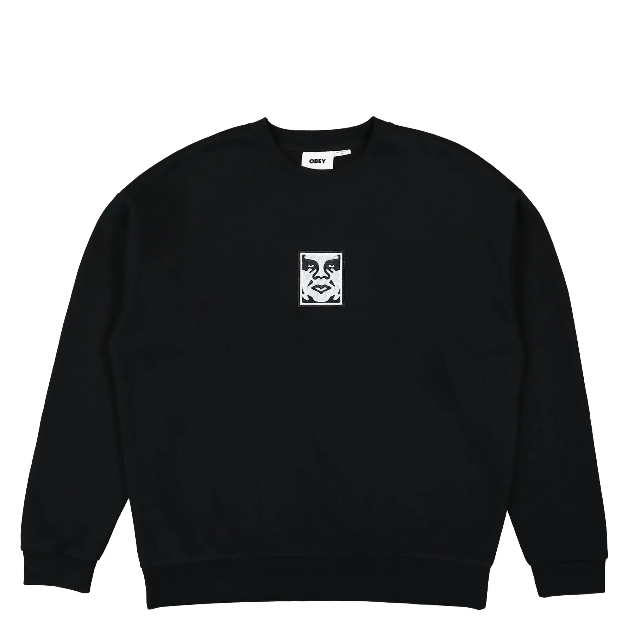 Sweatshirts & Hoodies^Obey Icon Extra Heavy Crew II Black