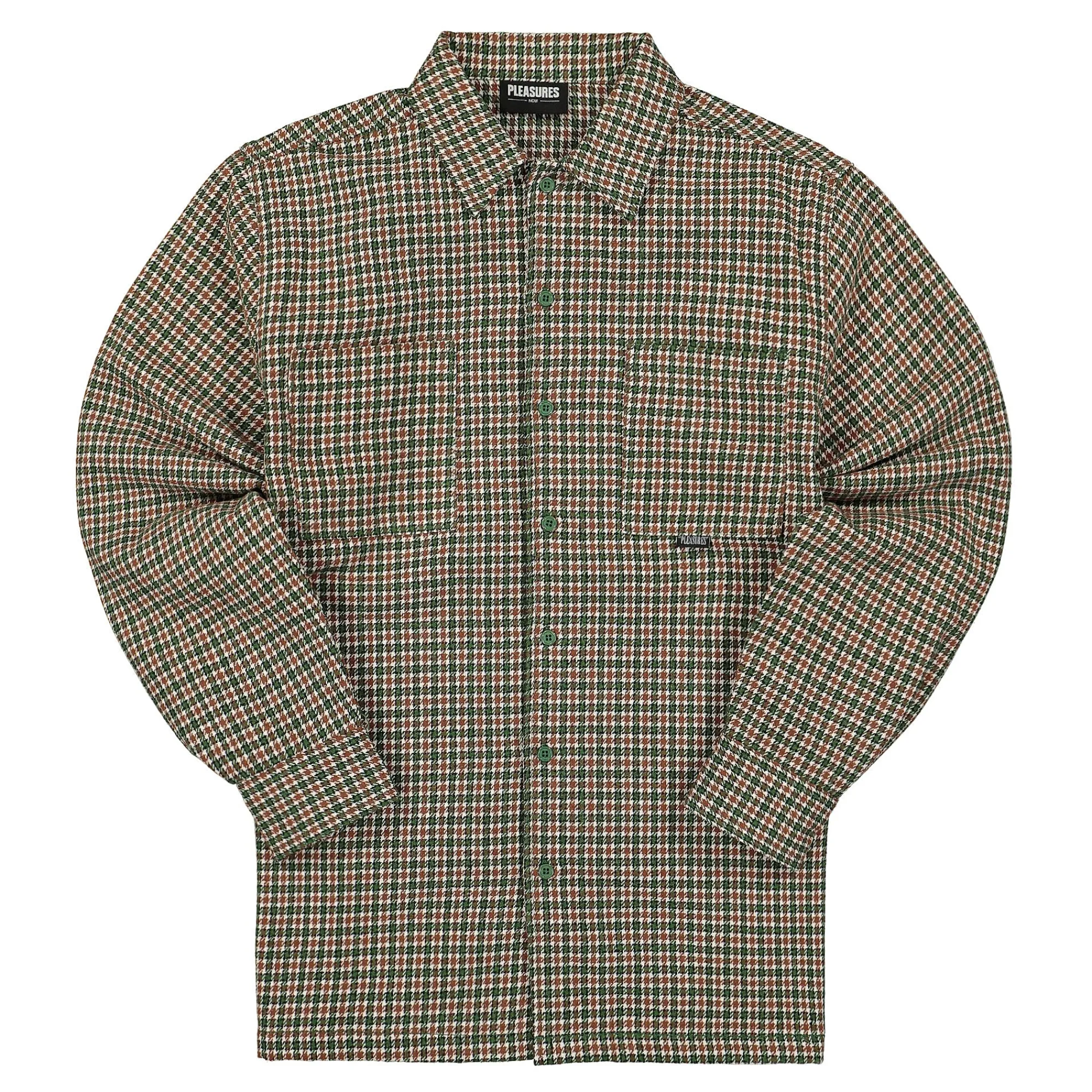 Shirts^Pleasures Ignition Plaid Shirt Green