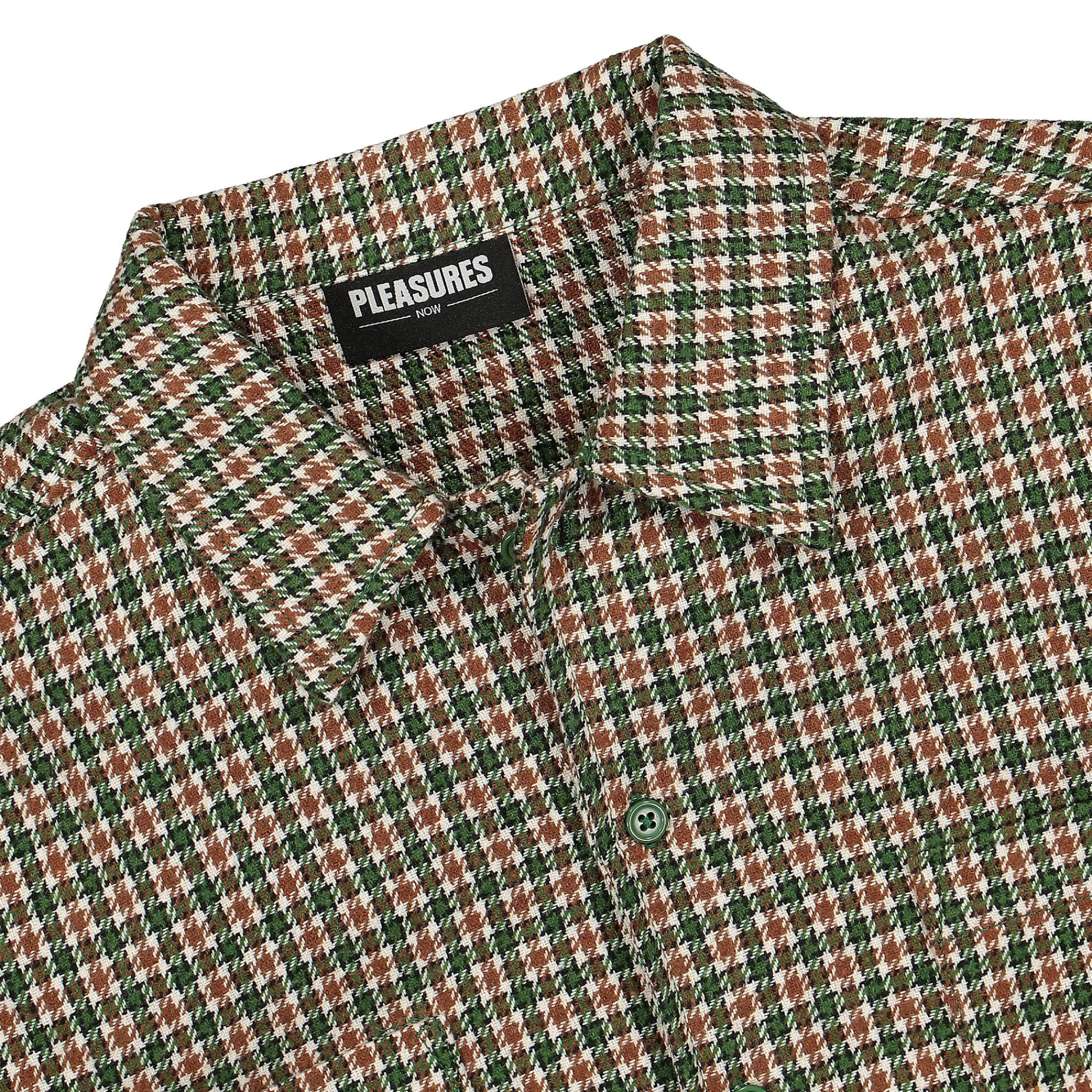 Shirts^Pleasures Ignition Plaid Shirt Green