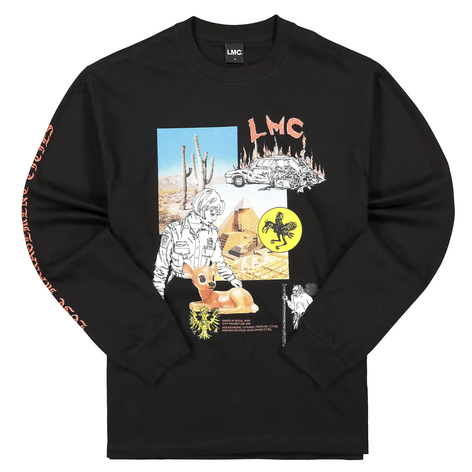 T-Shirts & Long Sleeves^LMC Isolation Long Slv Tee Black