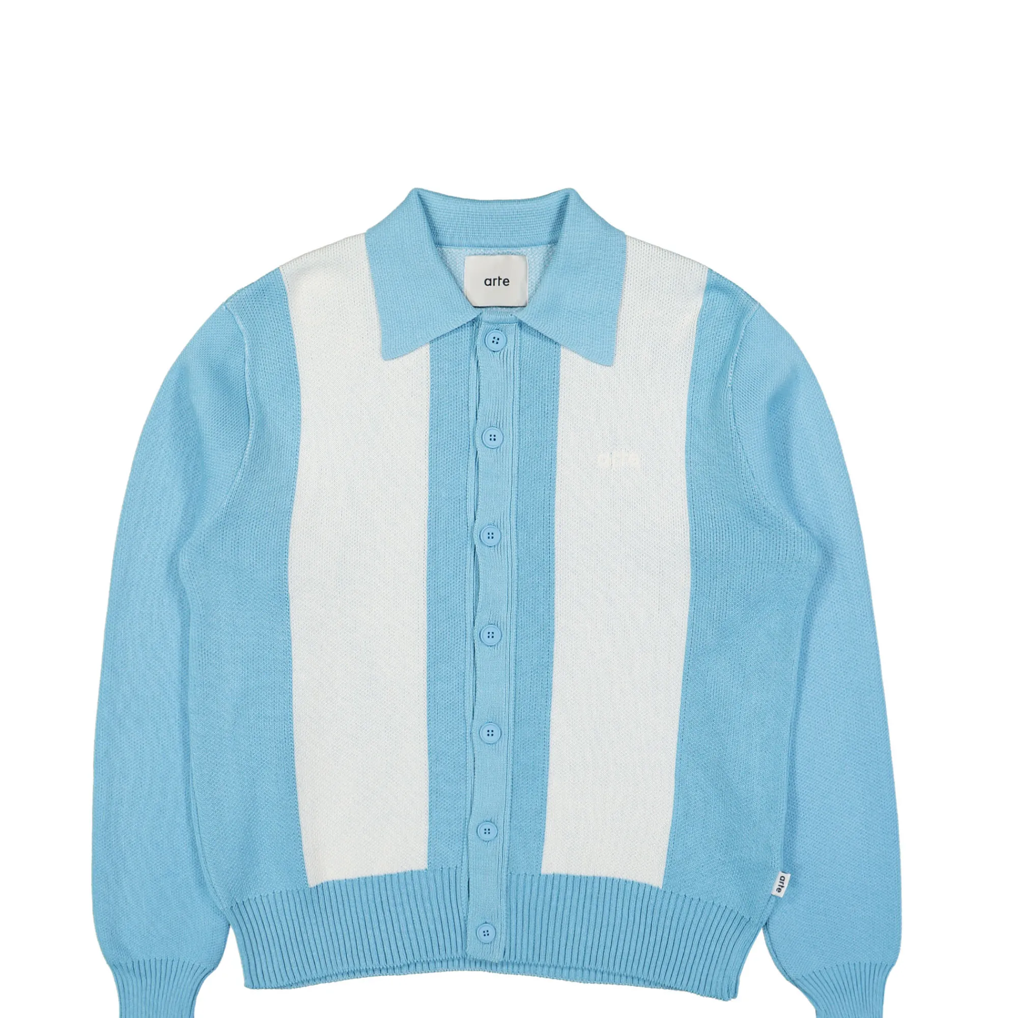 Sweatshirts & Hoodies^Arte Antwerp Keler Stripe Cardigan LightBlue/Cream