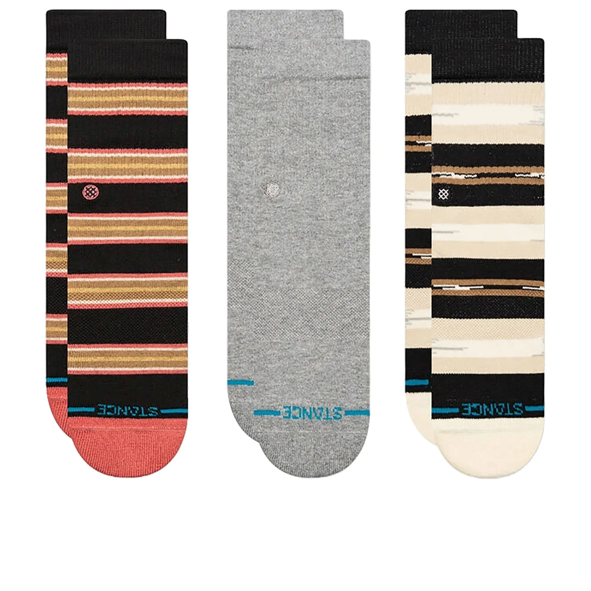 Socks^Stance Kids Trailbound 3 Pack Socks Black