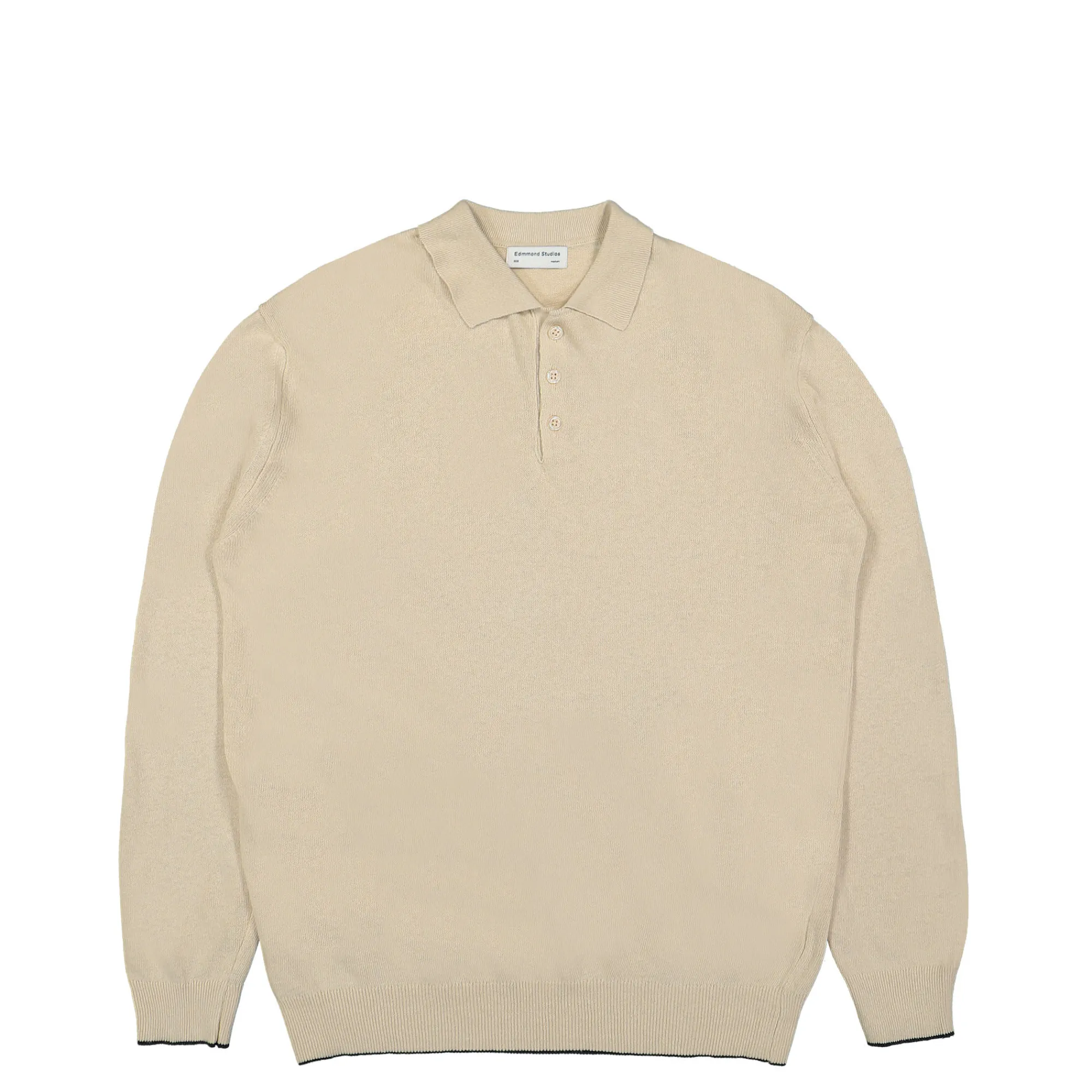 Sweatshirts & Hoodies^Edmmond Studios Knitted Polo Sweater Beige