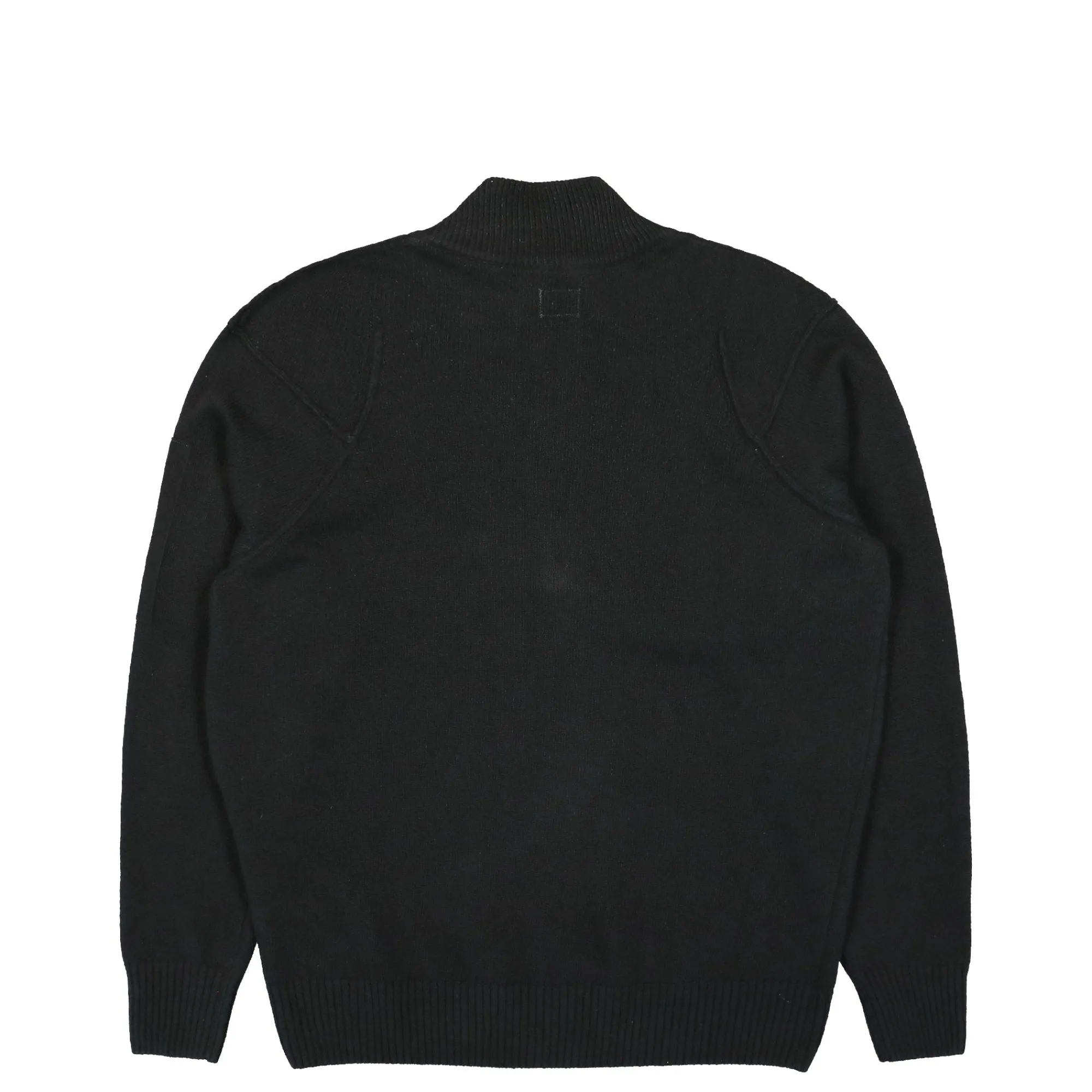 Sweatshirts & Hoodies^C.P. Company Lambswool GRS Half Zipped Knit Sweater Black