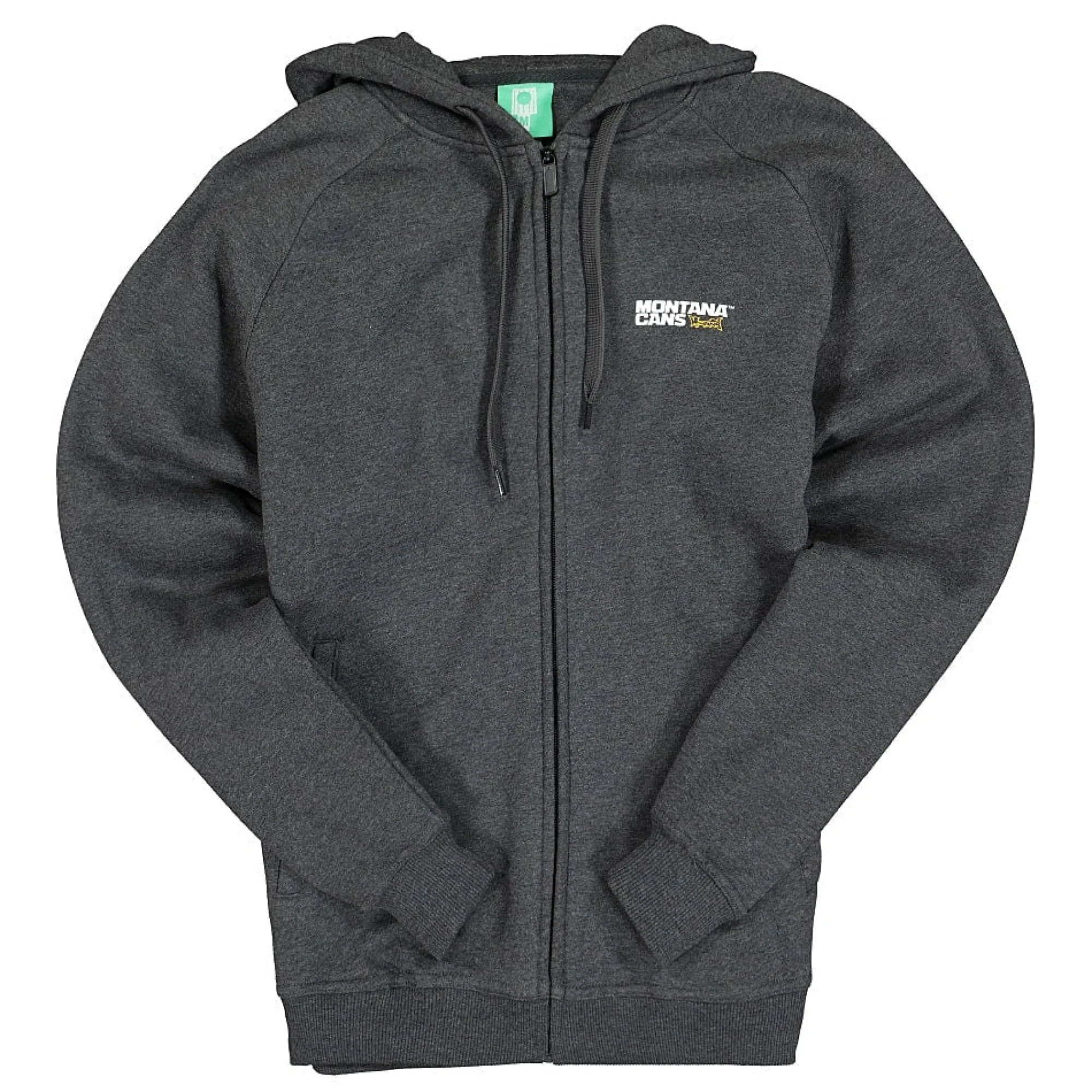 Textile & Gear | Sweatshirts & Hoodies^Montana Logo Zip Hoody Charcoal