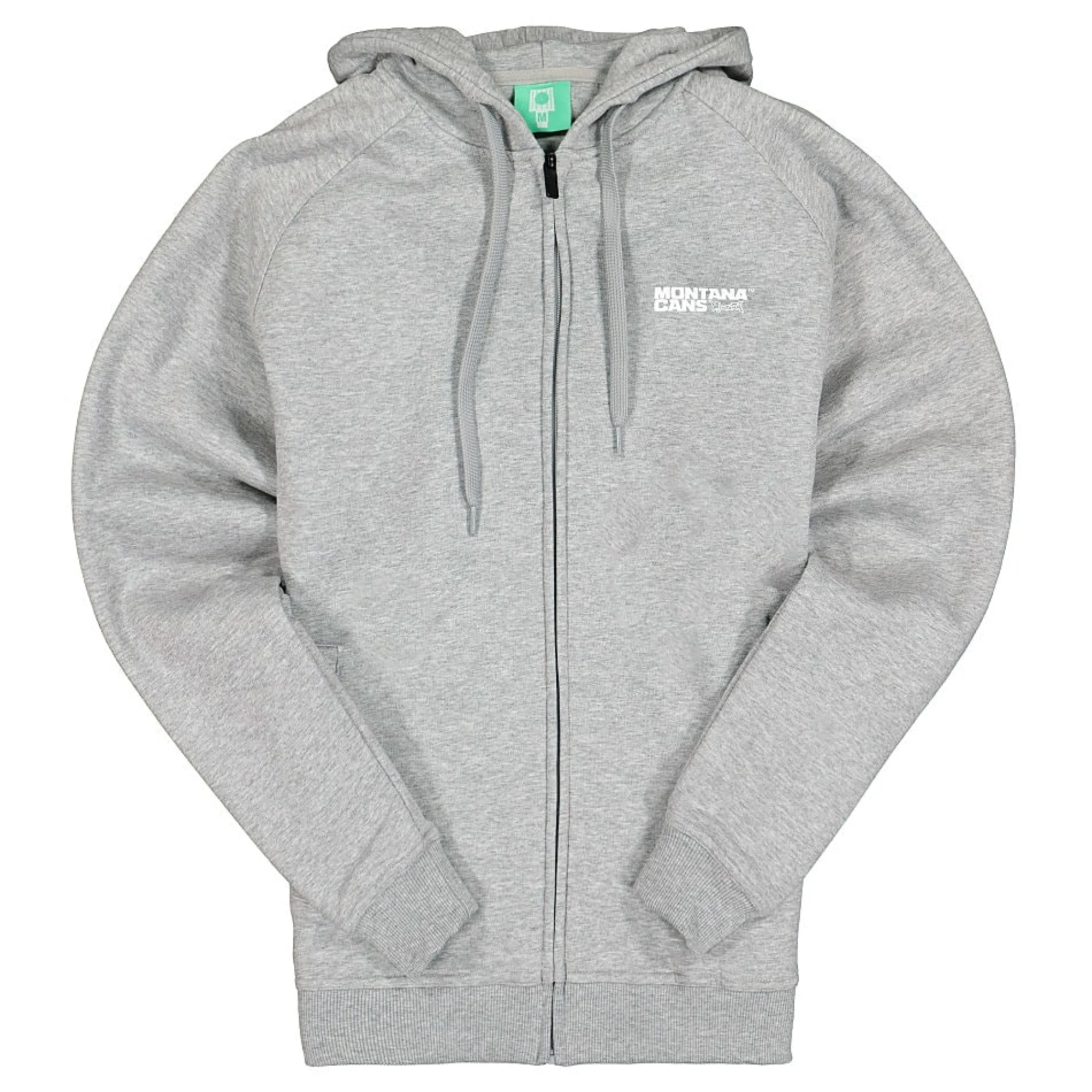 Textile & Gear | Sweatshirts & Hoodies^Montana Logo Zip Hoody Grey