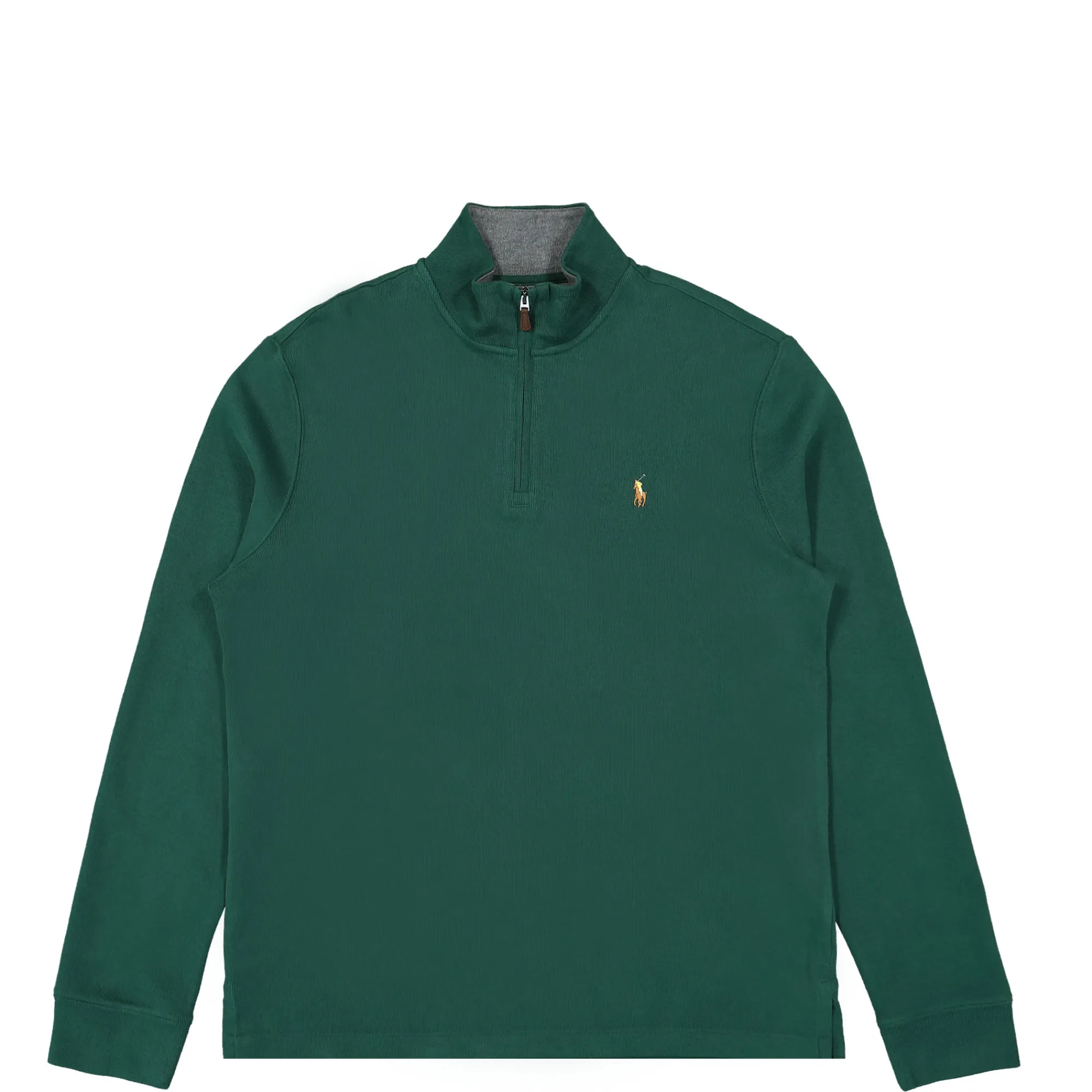 T-Shirts & Long Sleeves^Polo Ralph Lauren Long Sleeve Half-Zip MossAgate/BarclyHTR