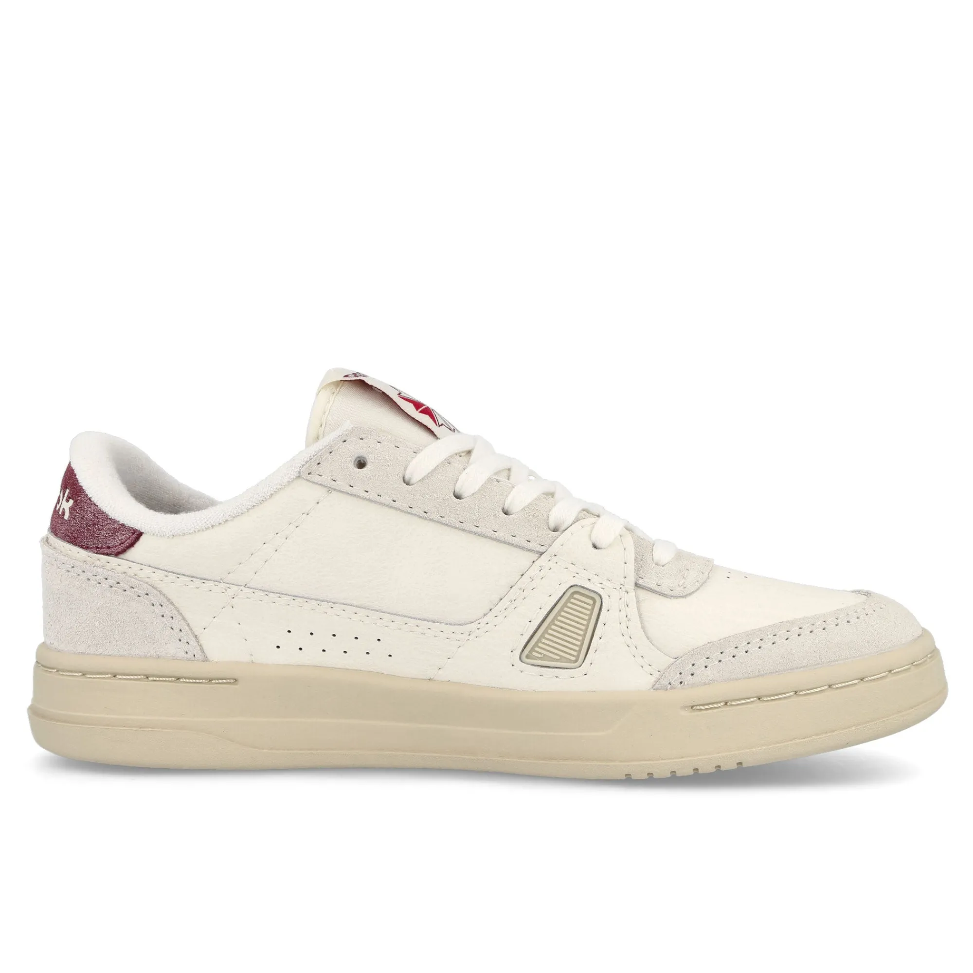 Low Tops | Basketball & Court^Reebok LT Court Chalk/Chalk/ClassicBurgundy