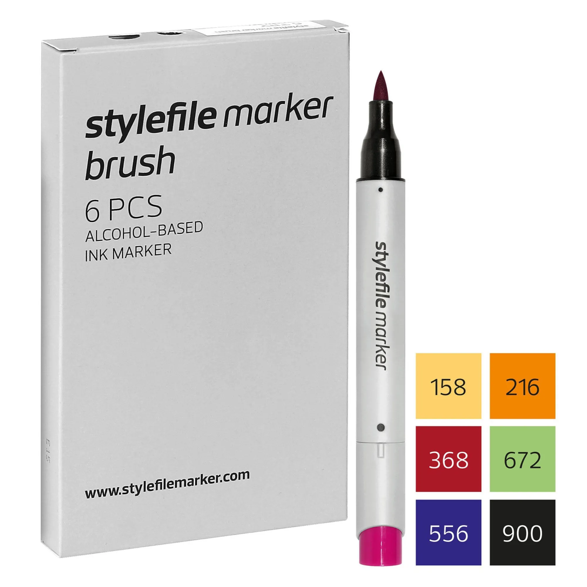 Marker Sets | Calligraphy^Stylefile Marker 6er Brush Starter Set 01