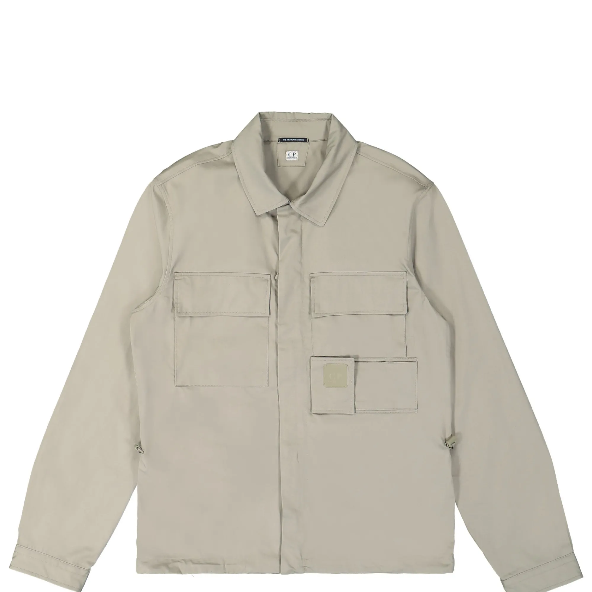 Shirts^C.P. Company Metropolis Series Gabardine Pocket Shirt SilverSage