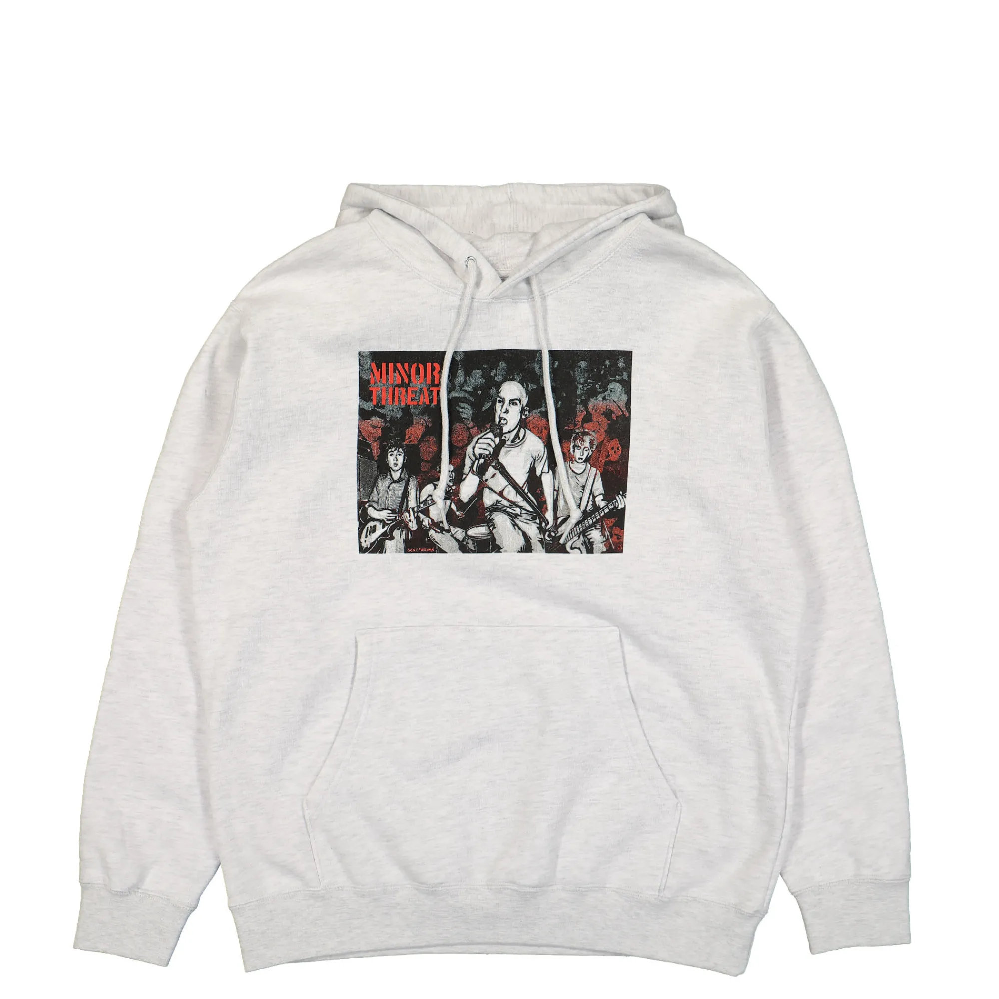 Sweatshirts & Hoodies^Obey Minor Threat x Gef just A Minor Threat Hood HeatherGrey